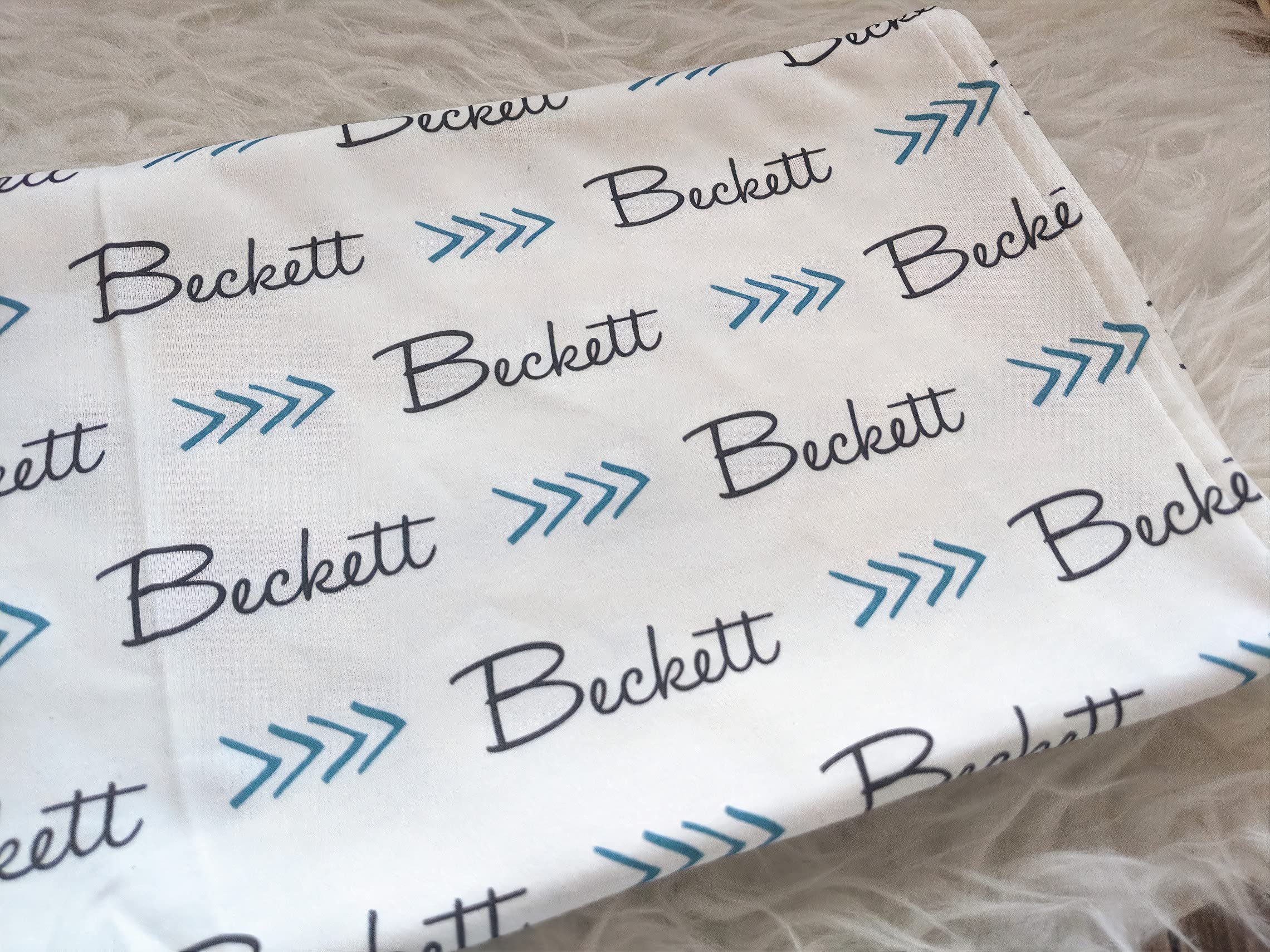 Personalized Baby Blanket with Name - Custom Kids Blanket for Boys & Girls - Soft & Cozy Newborn Gift for Baby Showers, Birthdays & Nursery Decor