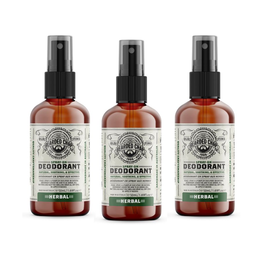 Natural Deodorant 3 Pack for Men & Women - Aluminum Free, Long Lasting Odor Protection - Perfect for Gym, Work & Daily Use