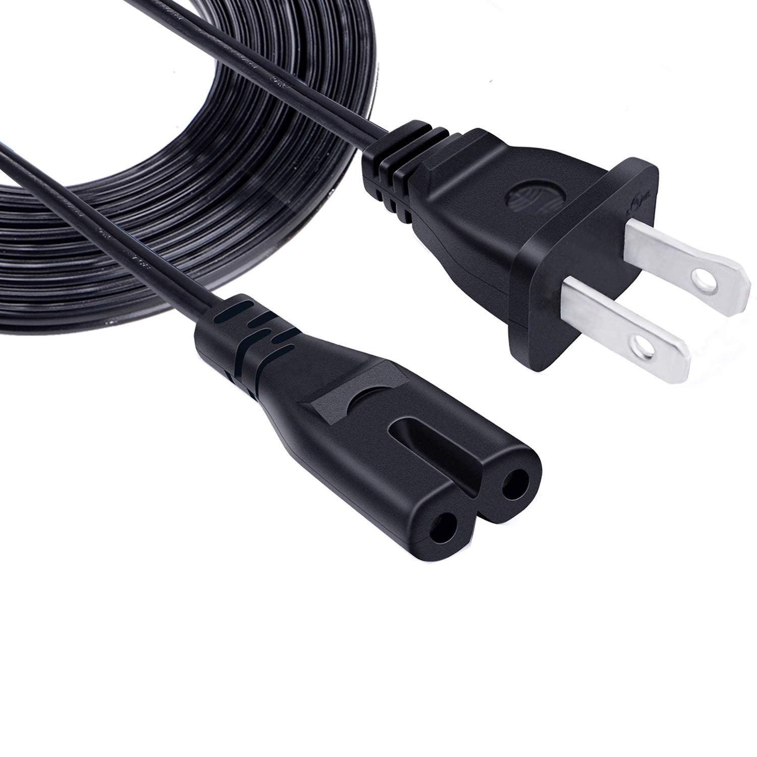 HP Tango X Smart Home Printer Power Cord Replacement - 2 Prong 8Ft AC Cable for Home & Office Use
