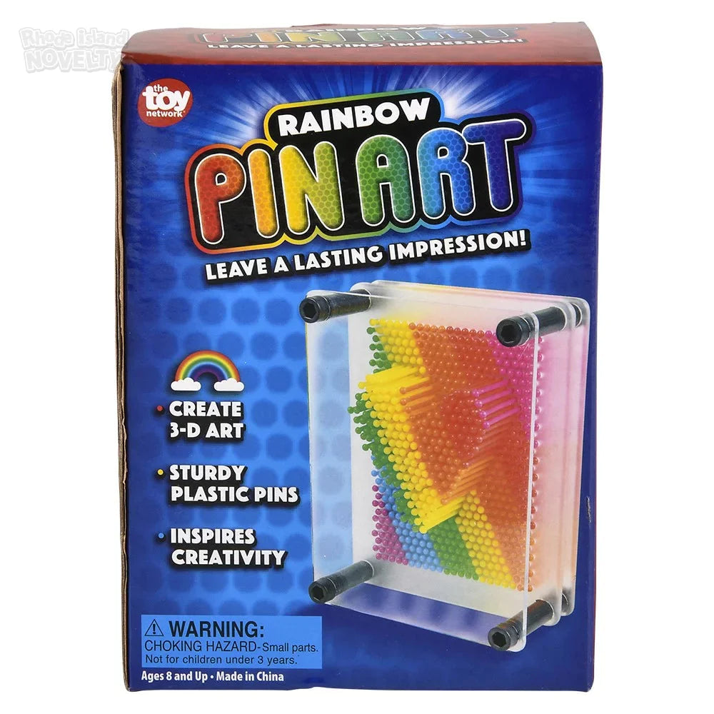 5 Pack Rainbow Pin Art Game - Fun Sensory Toy for Kids & Adults - Stress Relief, Creativity & Learning Activity for Home, Office & Classroom