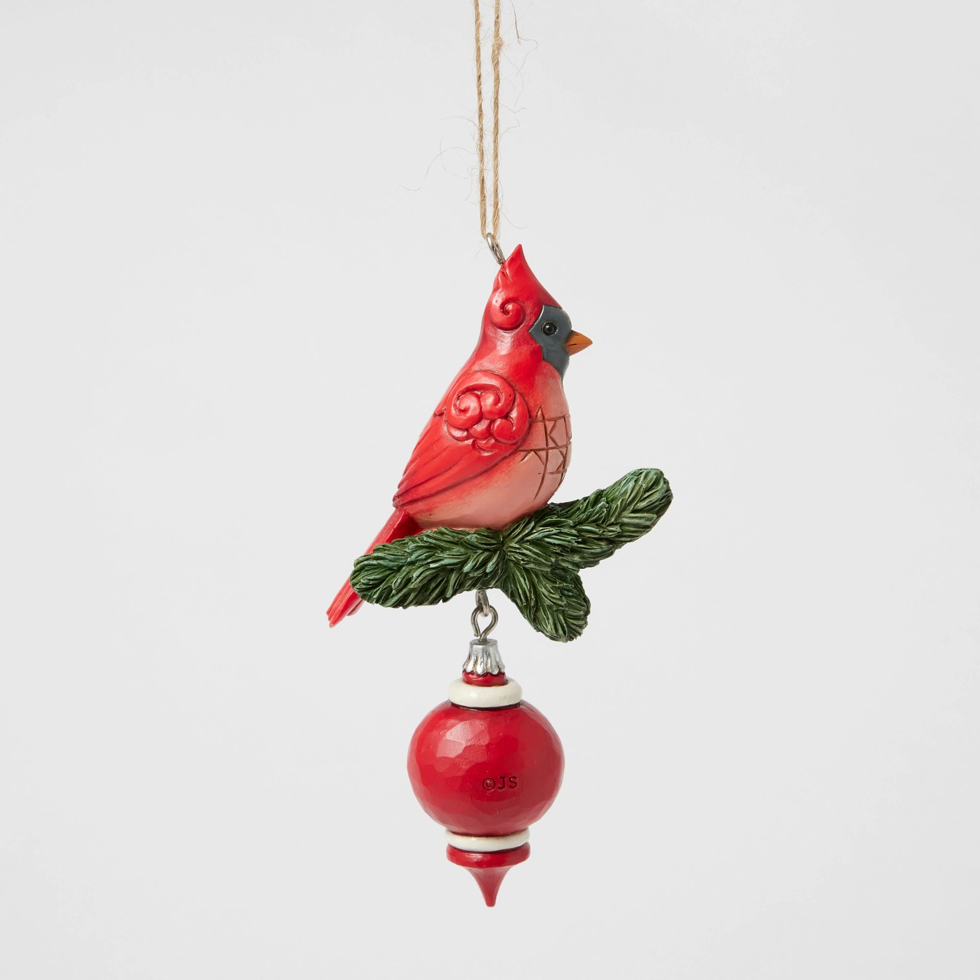 Nordic Noel Cardinal Ornament - Handmade Christmas Tree Decorations, Red Cardinal Bird Holiday Ornaments for Xmas Tree, Home, Office, Gift - Perfect for Holiday Decor, Winter Wonderland Theme, and Festive Party Decorations