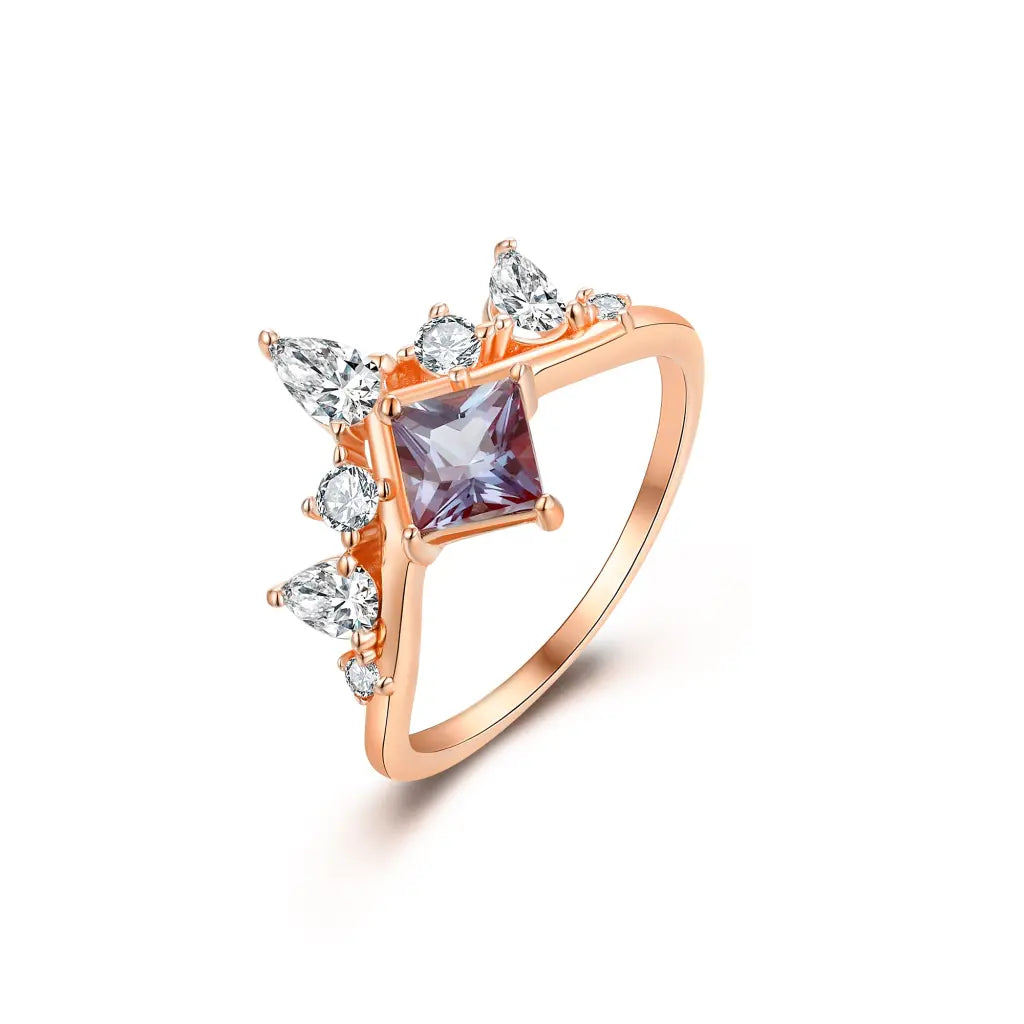 Kate Ring - Elegant Gold Plated Sterling Silver Ring for Women, Perfect for Everyday Wear, Anniversary Gifts & Special Occasions