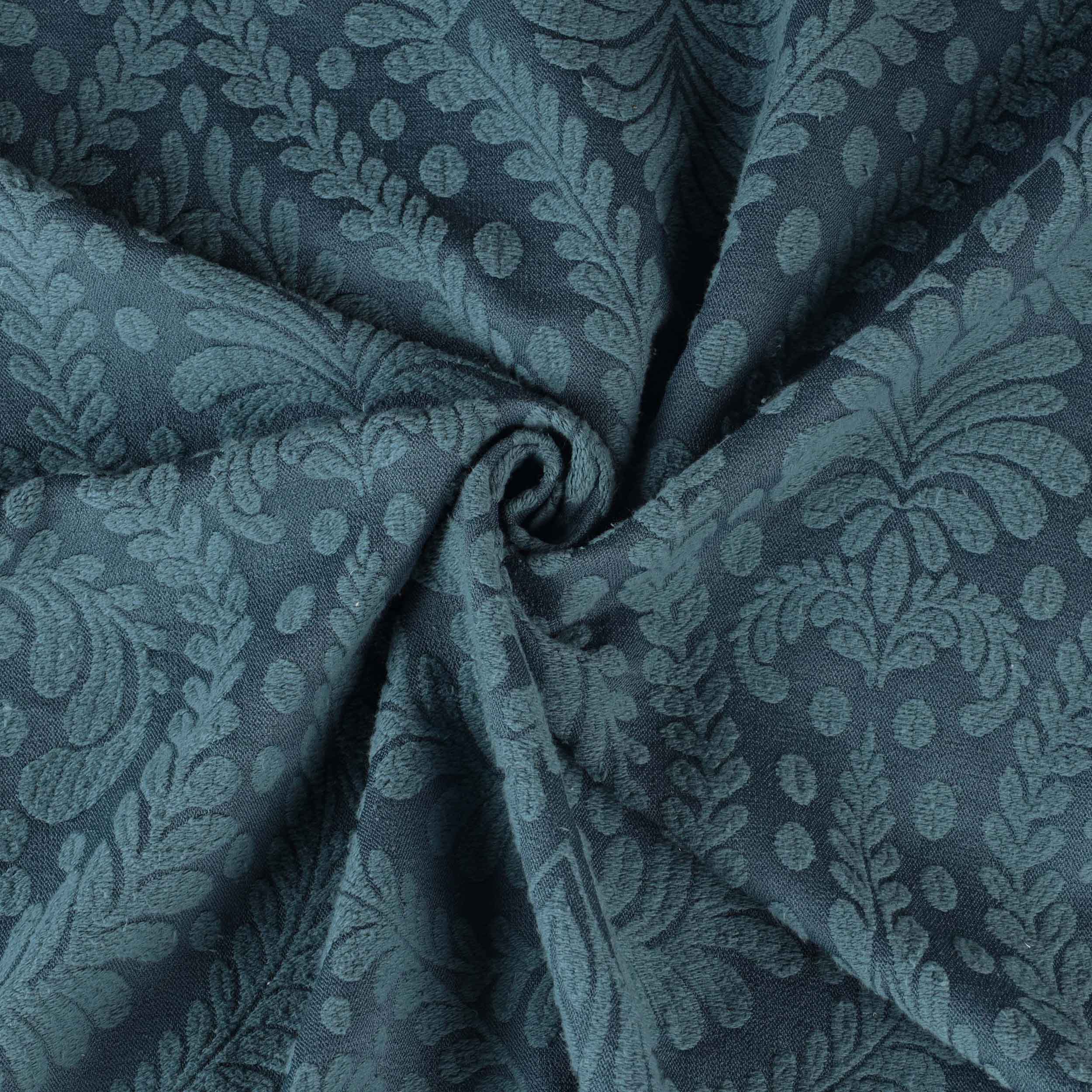 Premium Aspen Cotton Blend Jacquard Woven Floral Bedspread Set with Scalloped Edges - Queen Size Luxury Bedding for Master Bedroom & Guest Room Decor