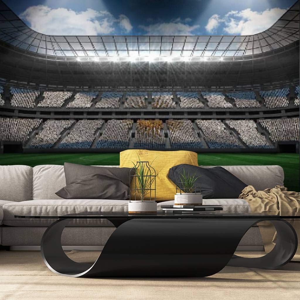 Argentinian Flag Football Stadium Wall Mural - Peel and Stick Self-Adhesive Wallpaper, Large Removable Vinyl Wall Sticker for Home Decor | Perfect for Game Rooms, Man Caves & Sports Themed Bedrooms
