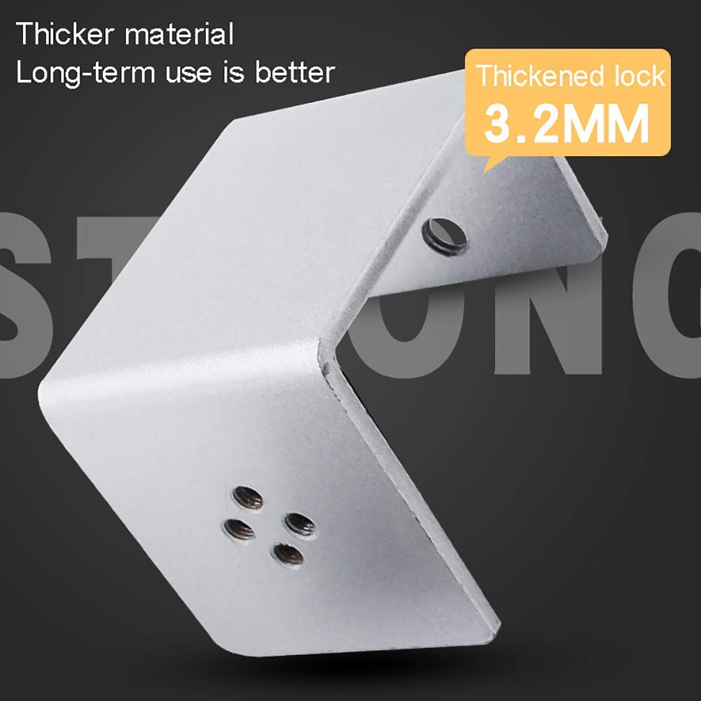 Aluminum Alloy C-Shaped Partition Bracket Clips - 4PCS Office Desk Divider Clamp Holder for Glass Screens & Room Dividers | Perfect for Workspace Organization & Privacy Solutions