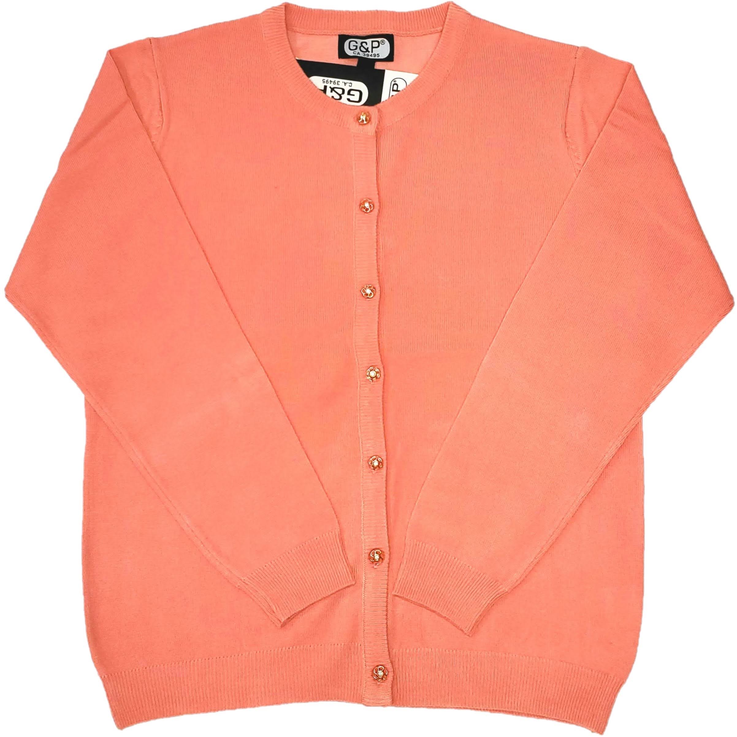Women's Basic Round Neck Cardigan Sweater - Soft & Comfortable Knitwear for Casual Wear, Office, and Layering Outfits