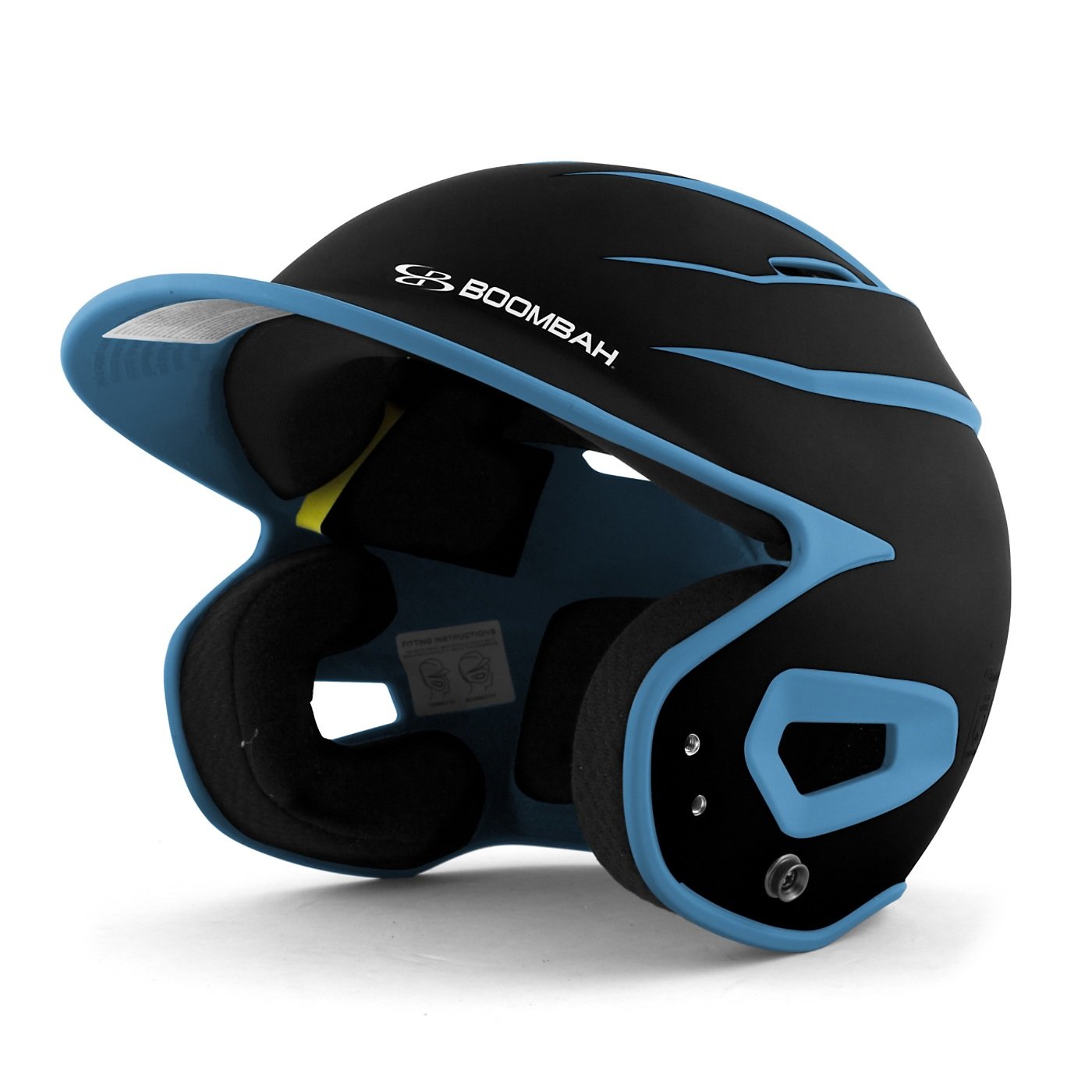 Boombah DEFCON Baseball & Softball Helmet - Lightweight Sleek Design for Youth & Adult Players - Multiple Colors (Black/Blue/Red/White) - Small & Medium Sizes - Perfect for Games, Practice & Training Sessions