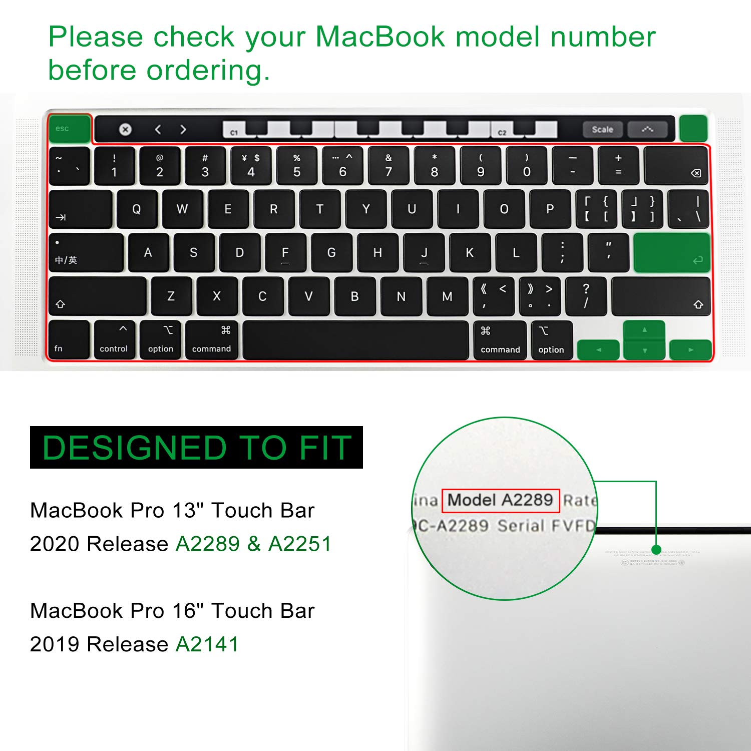 Premium Keyboard Cover for MacBook Pro 13
