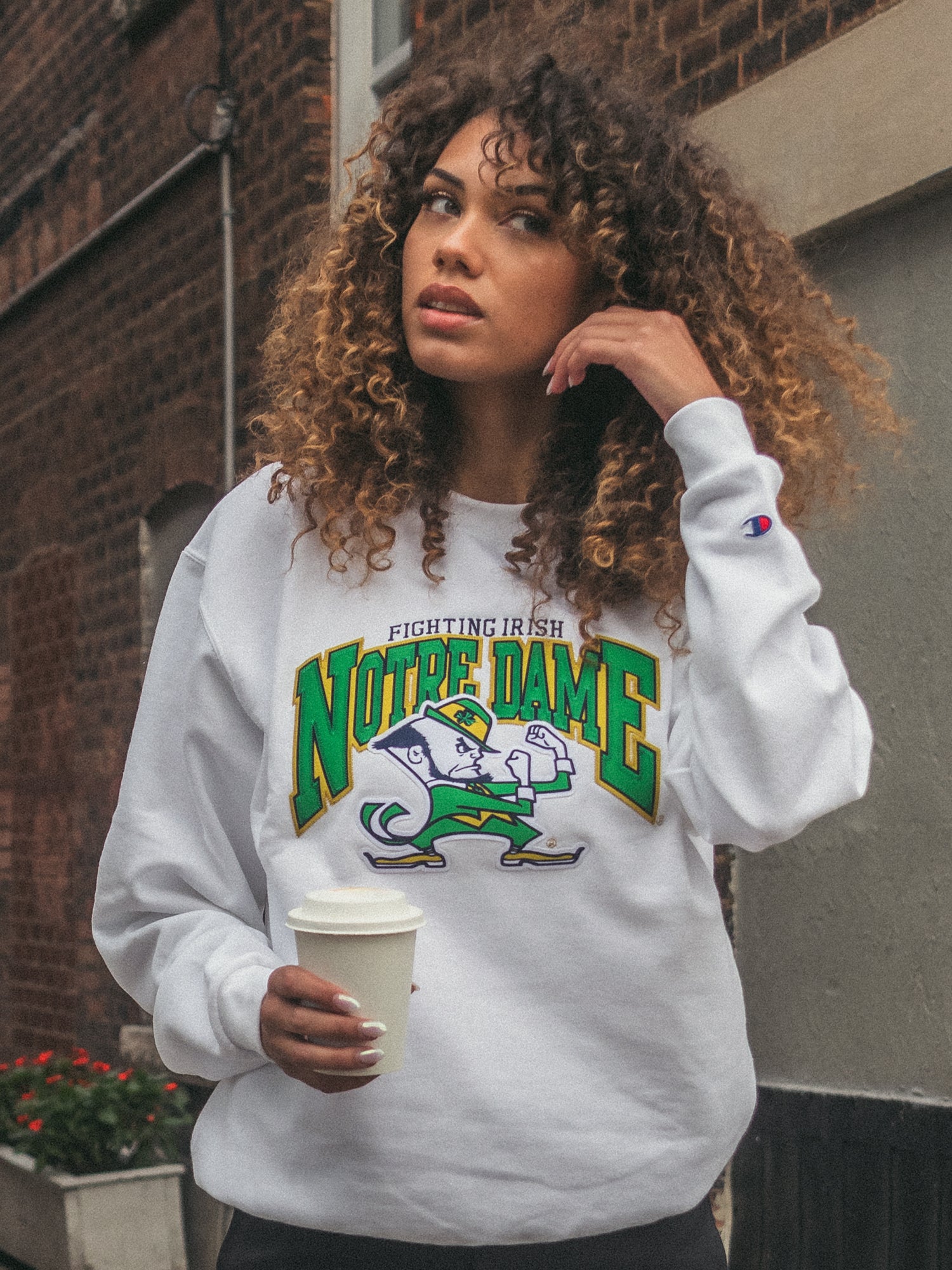 Champion Eco PowerBlend ND Crew Sweatshirt - Soft & Sustainable Cotton Blend - Clearance Sale for Men & Women - Perfect for Casual Wear, Gym & Lounge