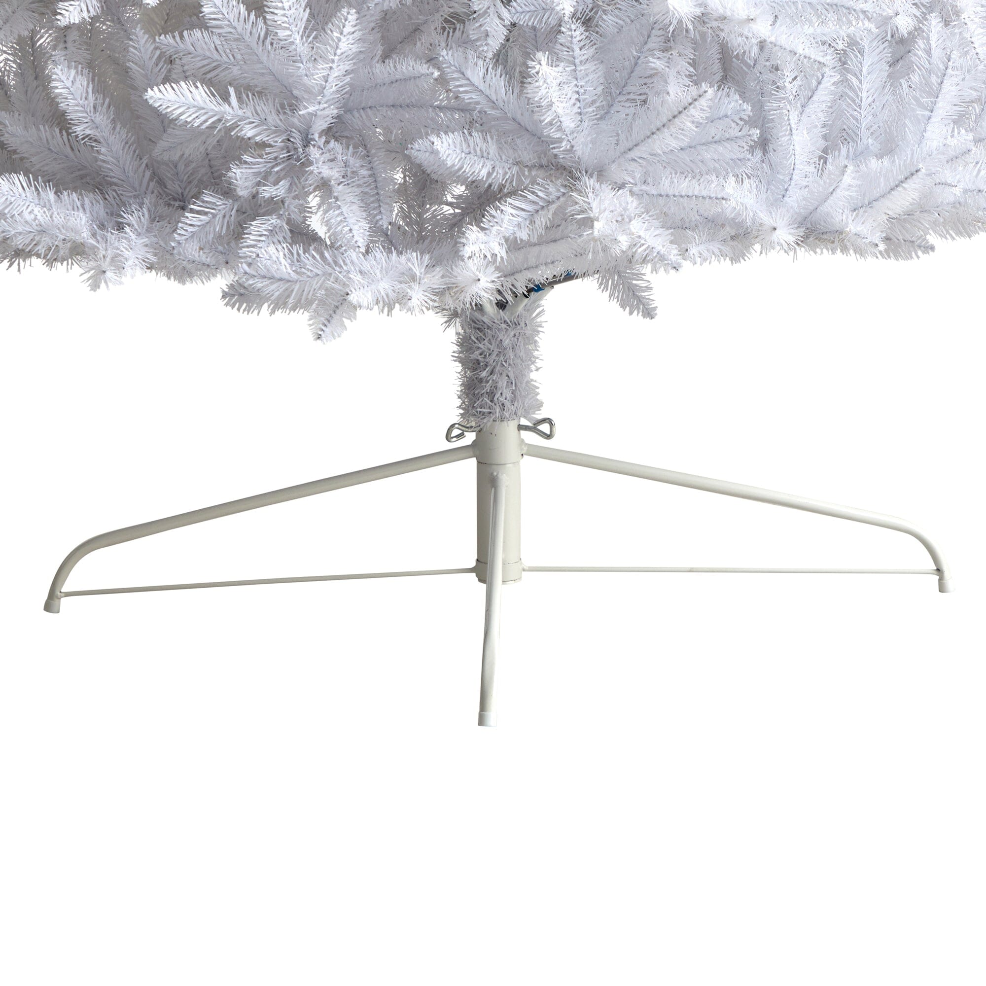 12' Slim White Artificial Christmas Tree with 3235 Bendable Branches - Perfect for Small Spaces, Apartments & Holiday Decorations