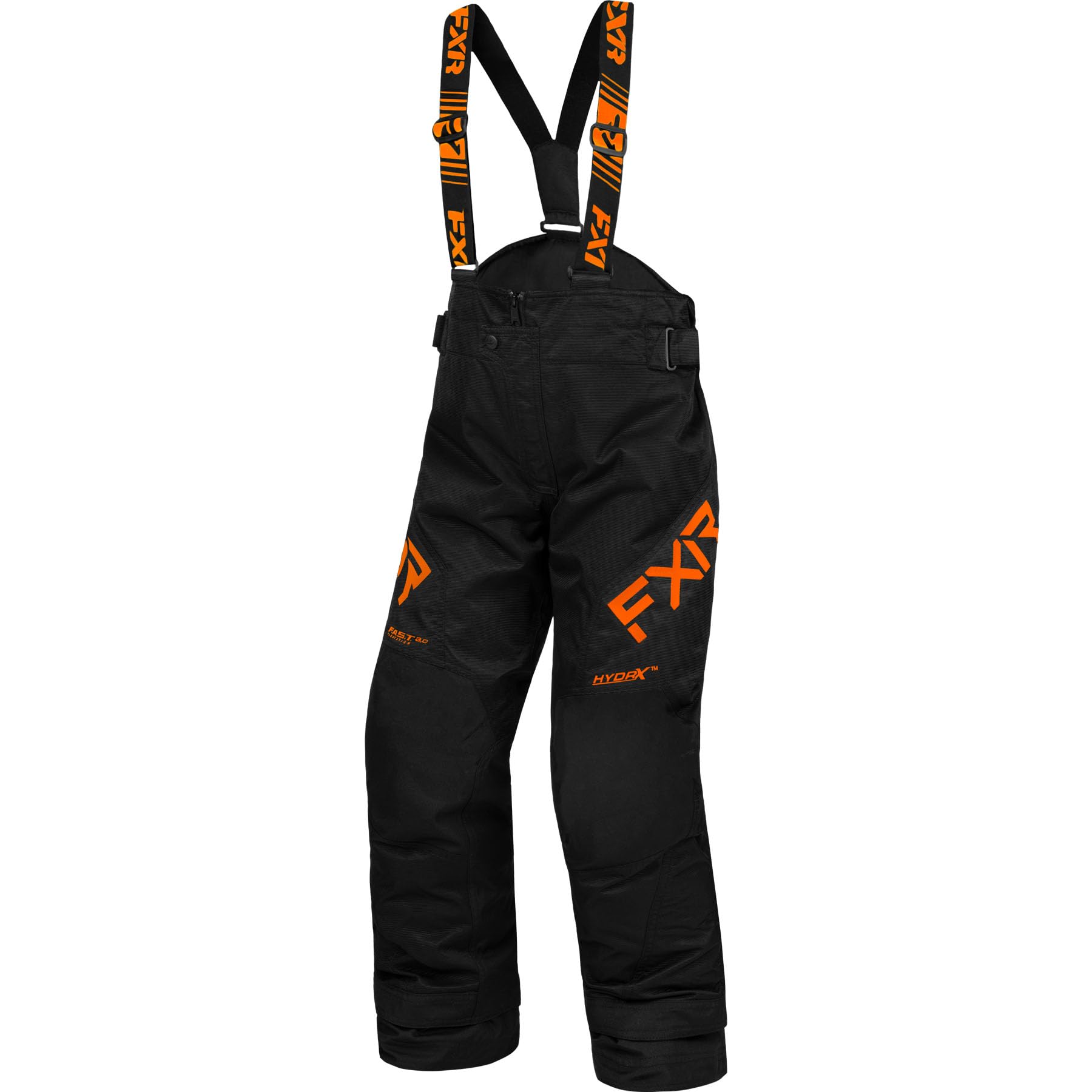 FXR Kids' Clutch Pant 2025 - Black/Orange - Size 8 | Durable Snowmobile & Winter Sports Pants for Boys & Girls | Perfect for Snowboarding, Skiing & Outdoor Adventures