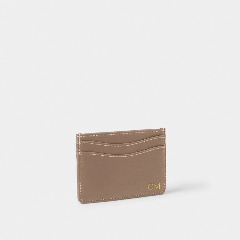 Katie Loxton Perri Genuine Leather Card Holder Wallet - Slim RFID Blocking Mocha Brown for Women | Perfect for Everyday Use, Travel & Gift Giving