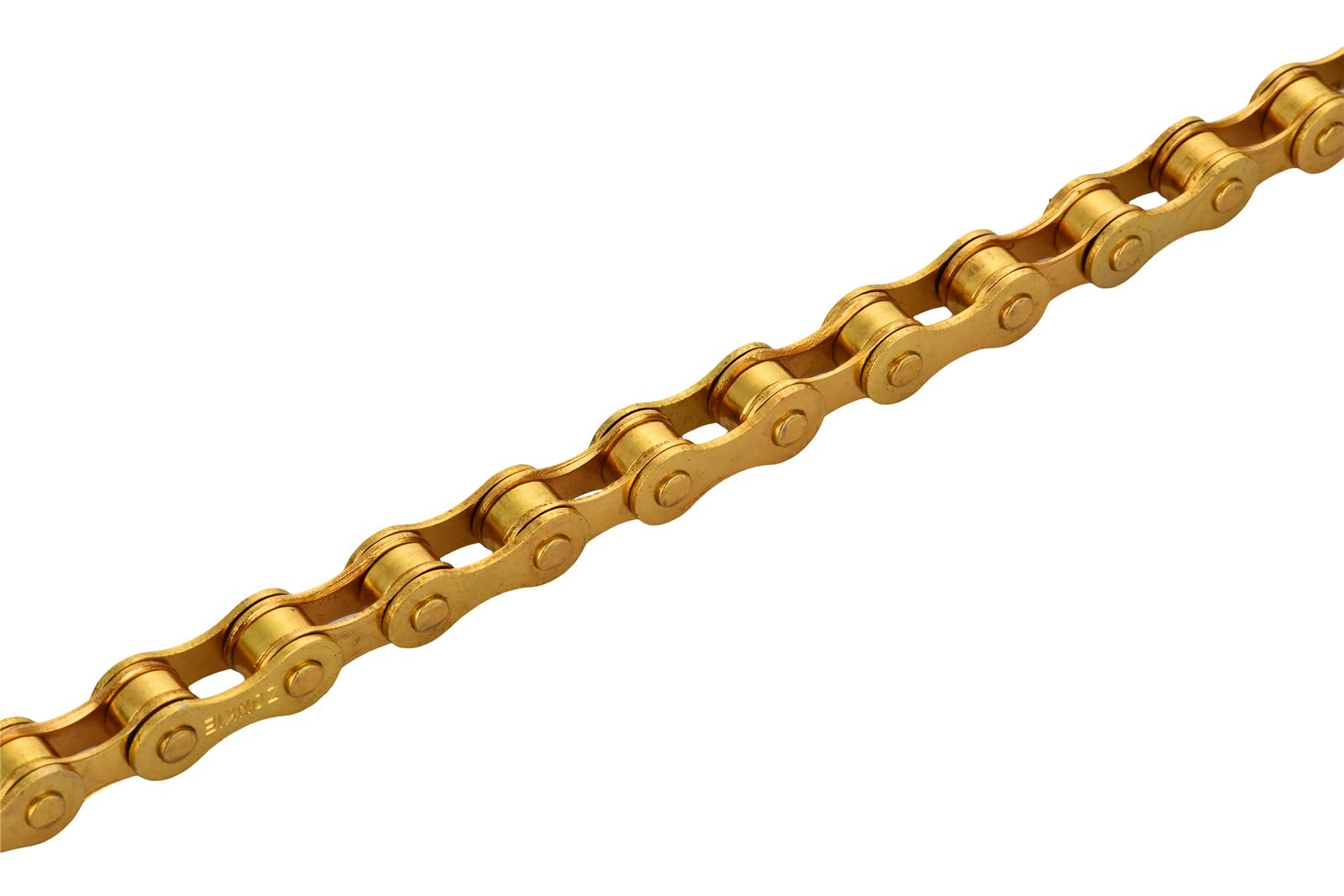Single-Speed Bike Chain - 1/2×1/8 Inch 122L Golden Bicycle Chain for Urban Commuter & Fixie Bikes | Perfect for City Riding & Casual Cycling
