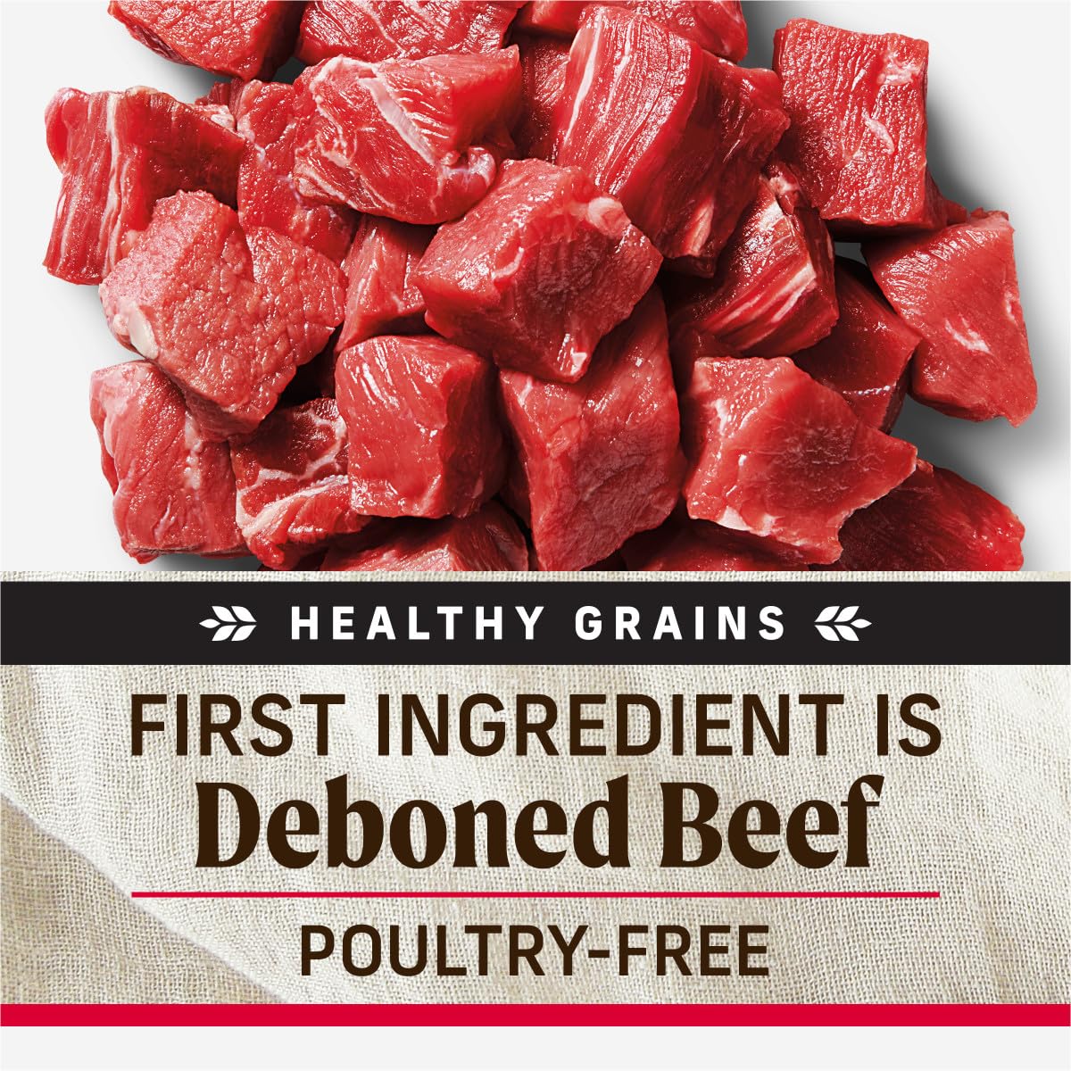 Merrick Backcountry Healthy Grains Kibble With Freeze Dried Raw Pieces - Great Plains Red Meat Recipe Dry Dog Food, 20 lb Bag | High Protein Nutrition for Active Dogs, Outdoor Adventures & Daily Meals