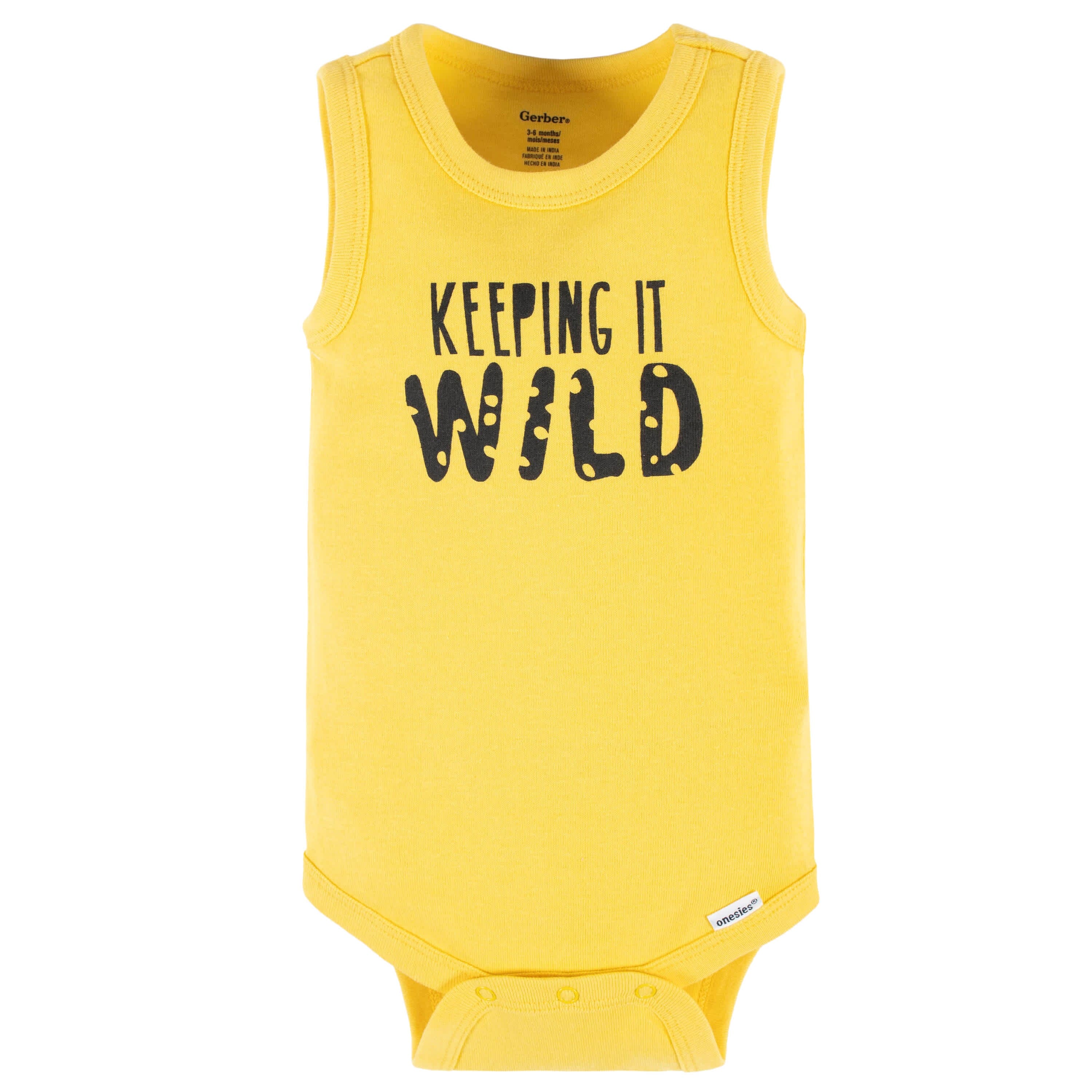 4 Pack Baby Boys Wild At Heart Tank Onesies® Bodysuits - Soft Cotton Short Sleeve Romper for Newborns & Infants - Perfect for Playtime, Daycare & Summer Outfits