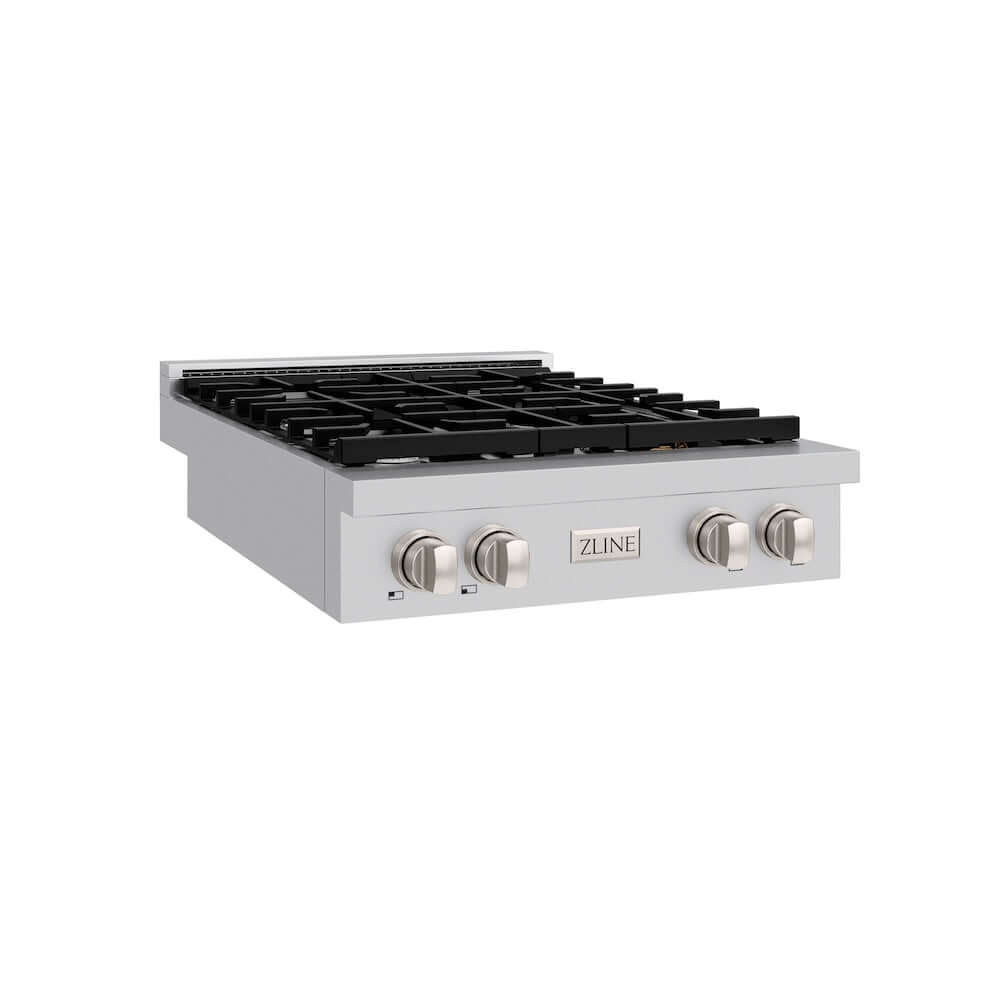 ZLINE 30 Inch Stainless Steel Gas Rangetop with 4 Burners & Porcelain Cooktop - Professional SRT30 Range for Home Kitchen, Perfect for Cooking, Baking & Entertaining