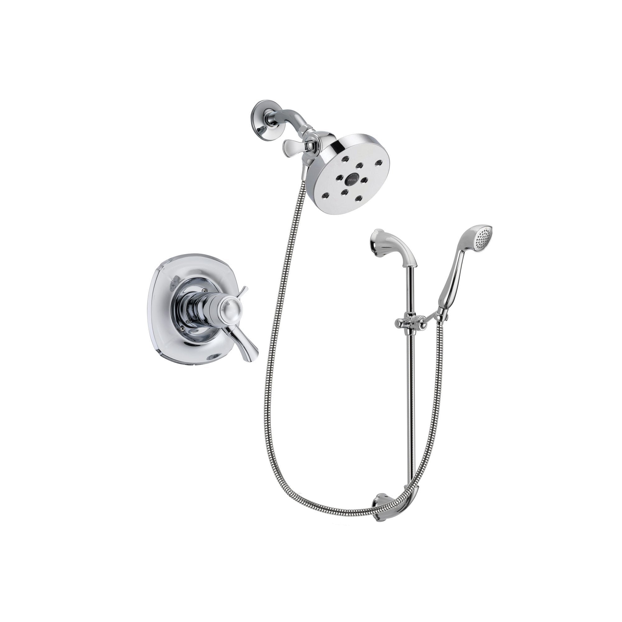 Delta Addison Chrome Finish Thermostatic Shower Faucet System with 5.5