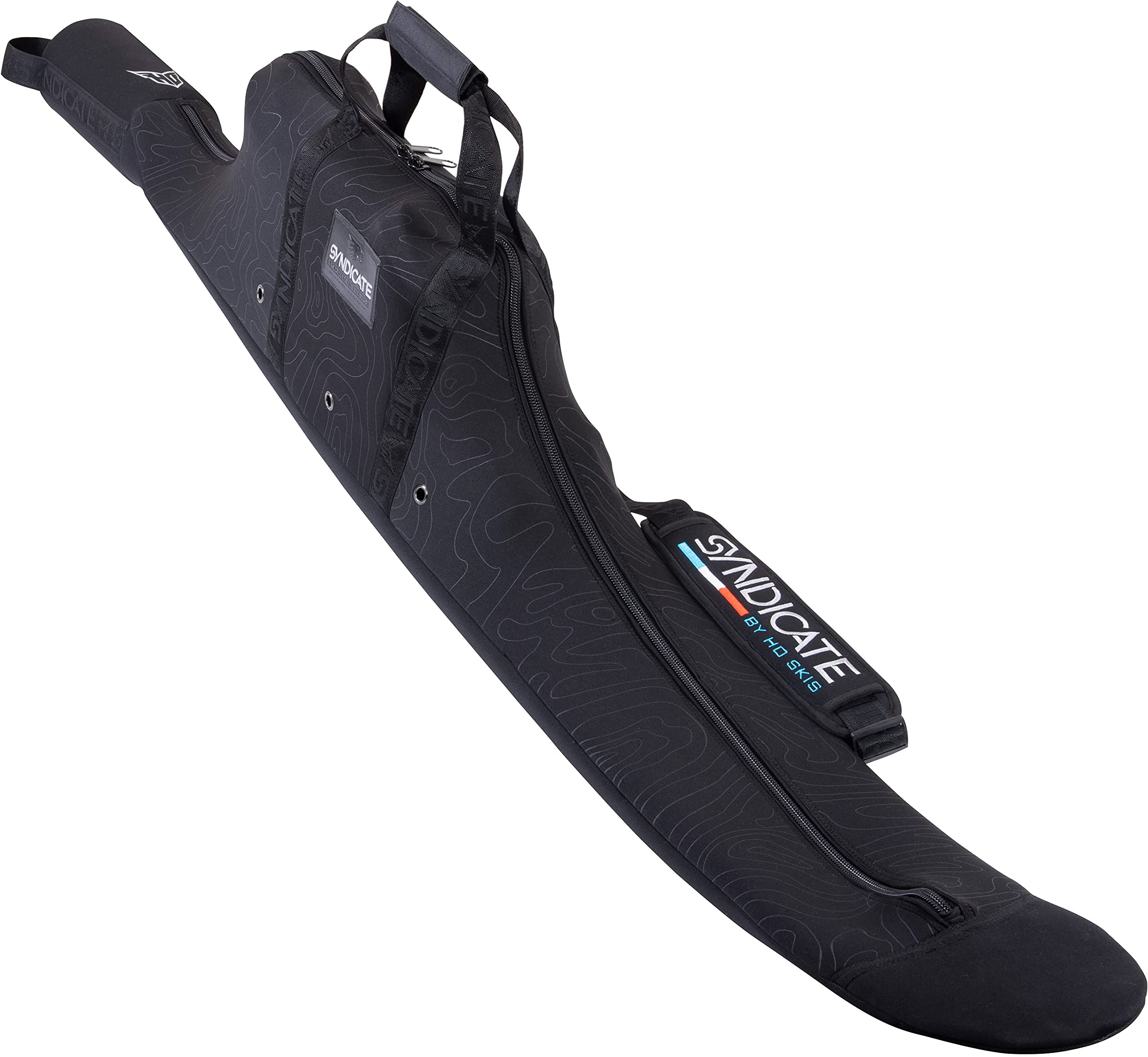 HO Syndicate Neo Bag with Fin Protector - Premium Slalom Waterski Bag for Competition & Training (Black/Grey) - Perfect for Water Skiing, Wakeboarding & Boat Storage
