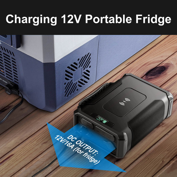 96000mAh 307.2Wh Portable Power Station - Solar Generator for Camping, Outdoor Adventures & Emergency Backup Power