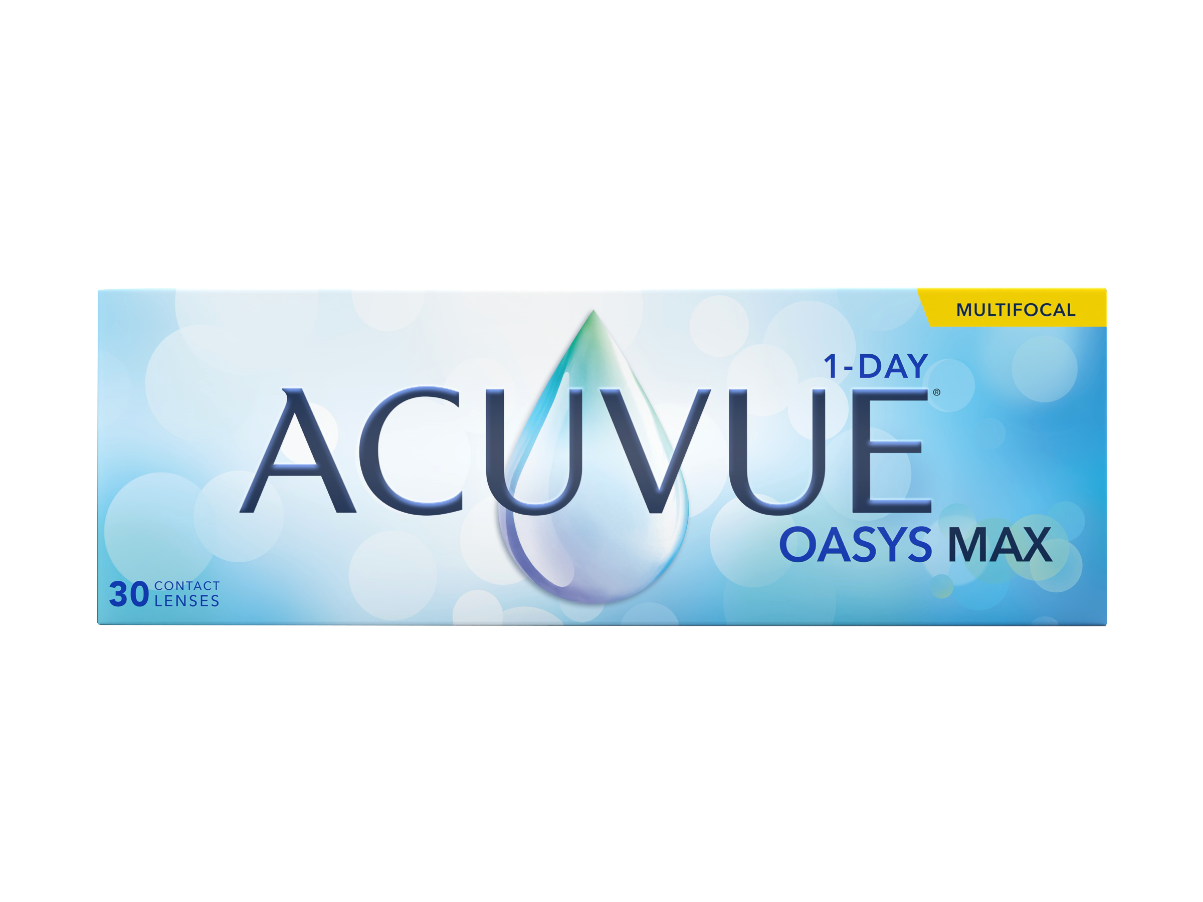 ACUVUE OASYS MAX 1-Day Multifocal Contact Lenses (30 Pack) - Daily Disposable for Presbyopia, Comfort & UV Protection - Perfect for Active Lifestyles & Computer Use
