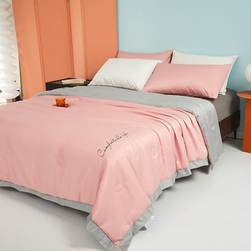 ZLDGYG Breathable Soft Duvet Insert Blanket - Lightweight Summer Comforter for Bed & Couch (150x200cm, Cooling Thin Quilt) | Perfect for Hot Sleepers, Guest Rooms & Air Conditioning Use