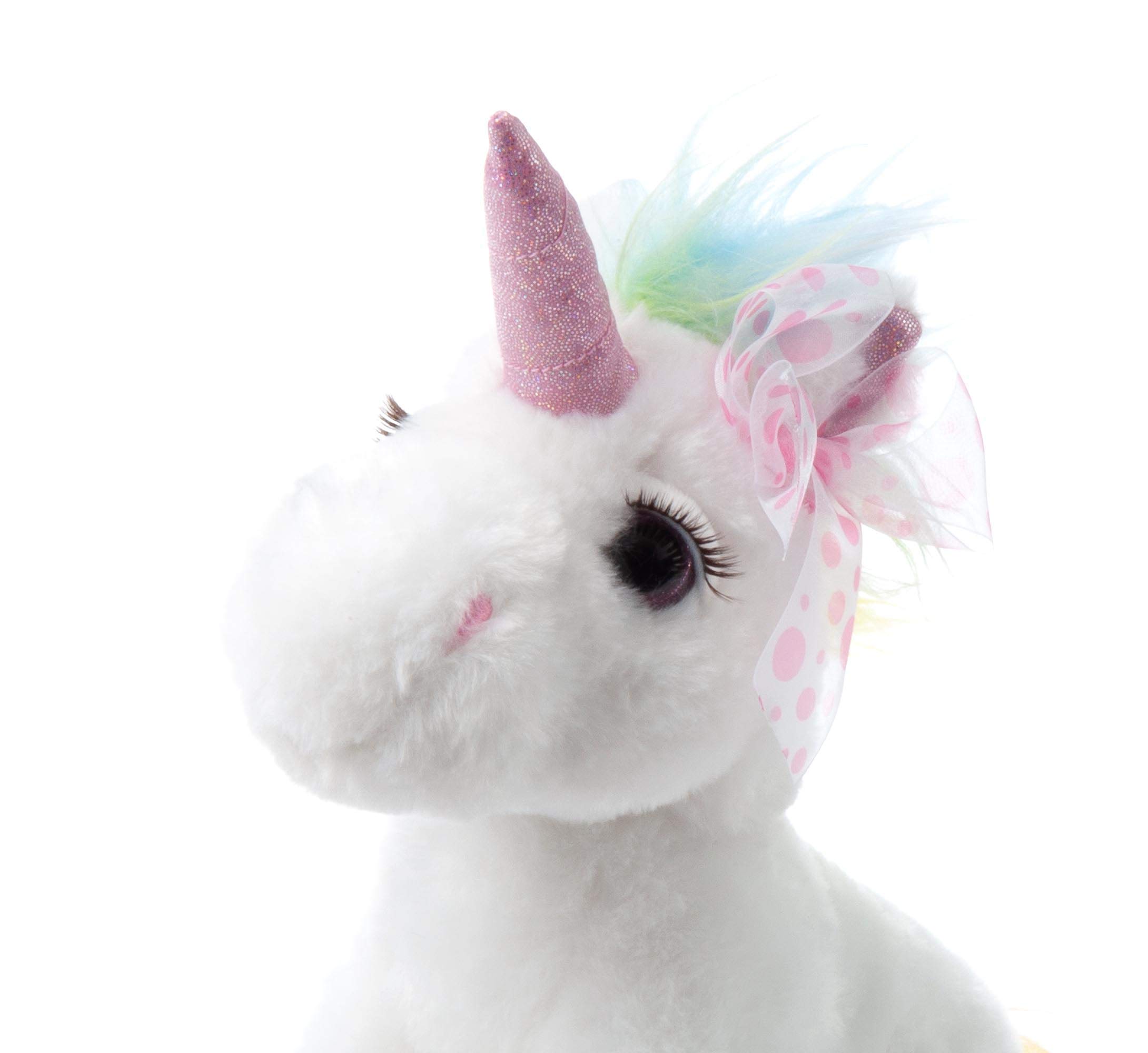 Rainbow Tie-Dye Unicorn Stuffed Animal Plush Toy - Soft & Cuddly Unicorn Gift for Girls & Kids | Perfect for Birthday Presents, Nursery Decor & Imaginative Play