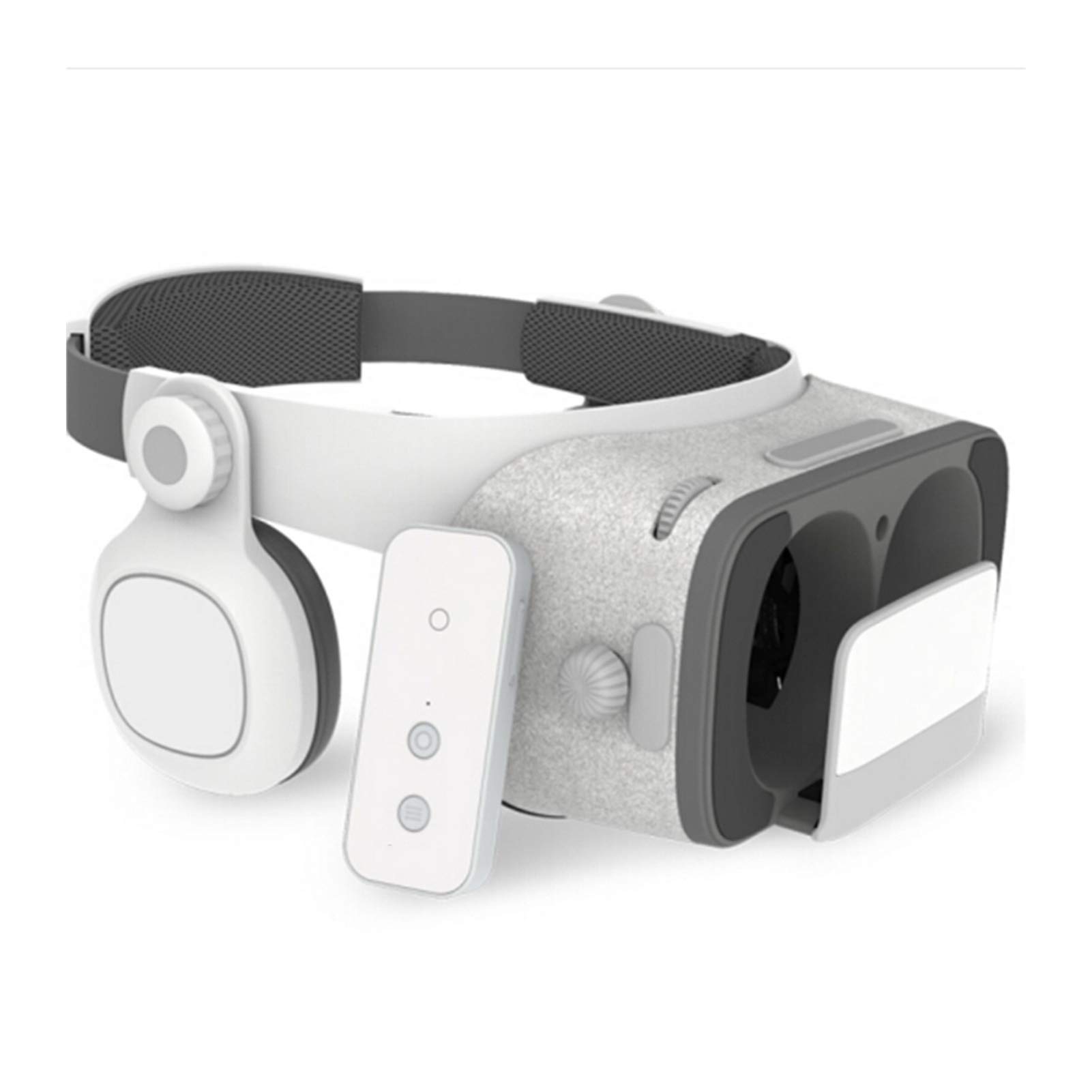 JYMENLING VR Headset for iPhone & Android - 3D Virtual Reality Glasses with HD Optical Lens | Perfect for Mobile Gaming, Movies & Immersive Experiences (White)