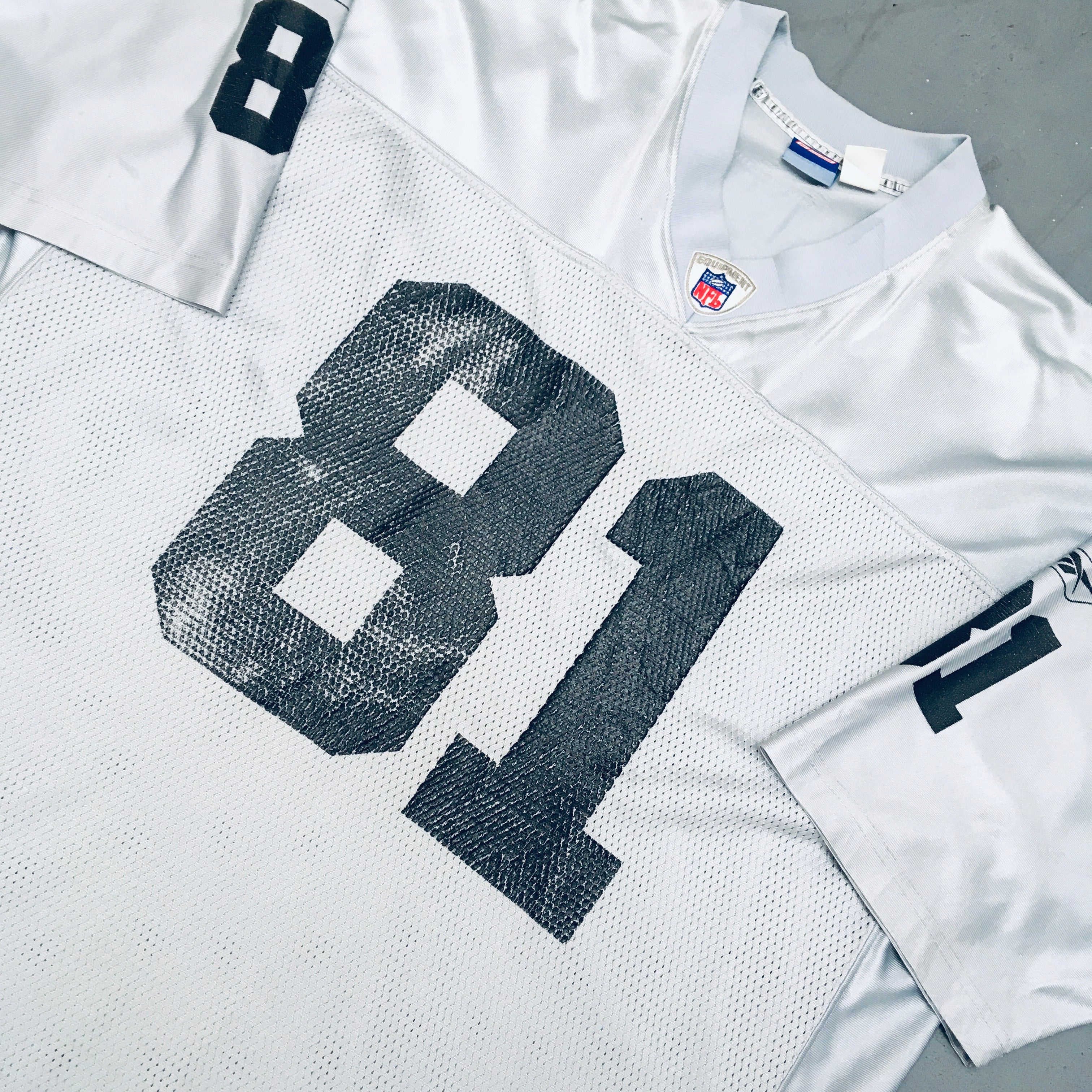 Oakland Raiders Tim Brown Silver Fan Alternate Jersey 2002/03 - XXL Size | NFL Football Fan Gear for Game Day & Collectors
