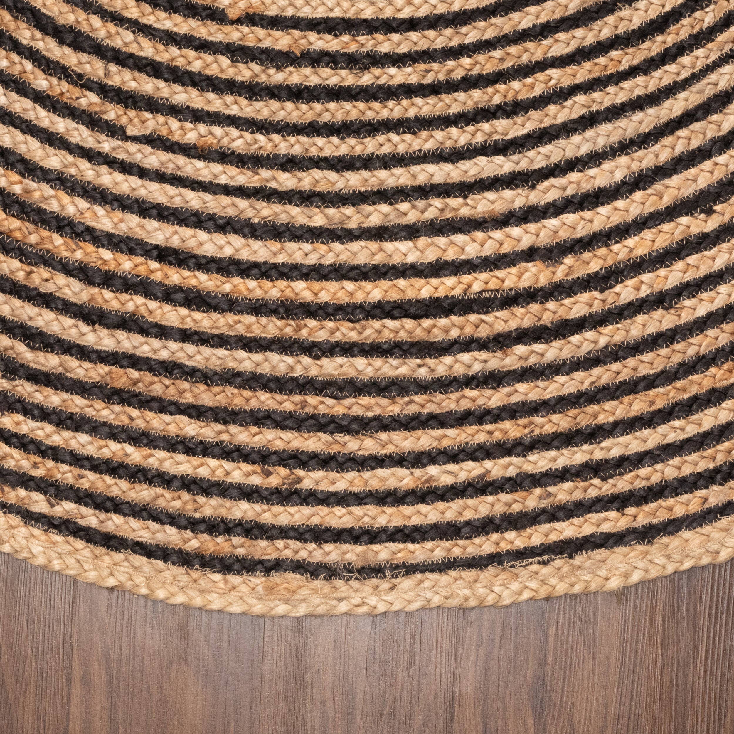 Braided Jute Reversible Handwoven Rug - Natural Fiber Indoor/Outdoor Area Rug for Living Room, Bedroom, Patio & Deck - Eco-Friendly Home Decor