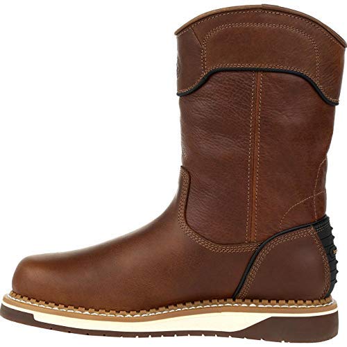 Georgia Boot Men's Amp Lt Wedge Industrial Work Boot - Steel Toe, Slip Resistant, Comfortable for Construction & Warehouse Jobs