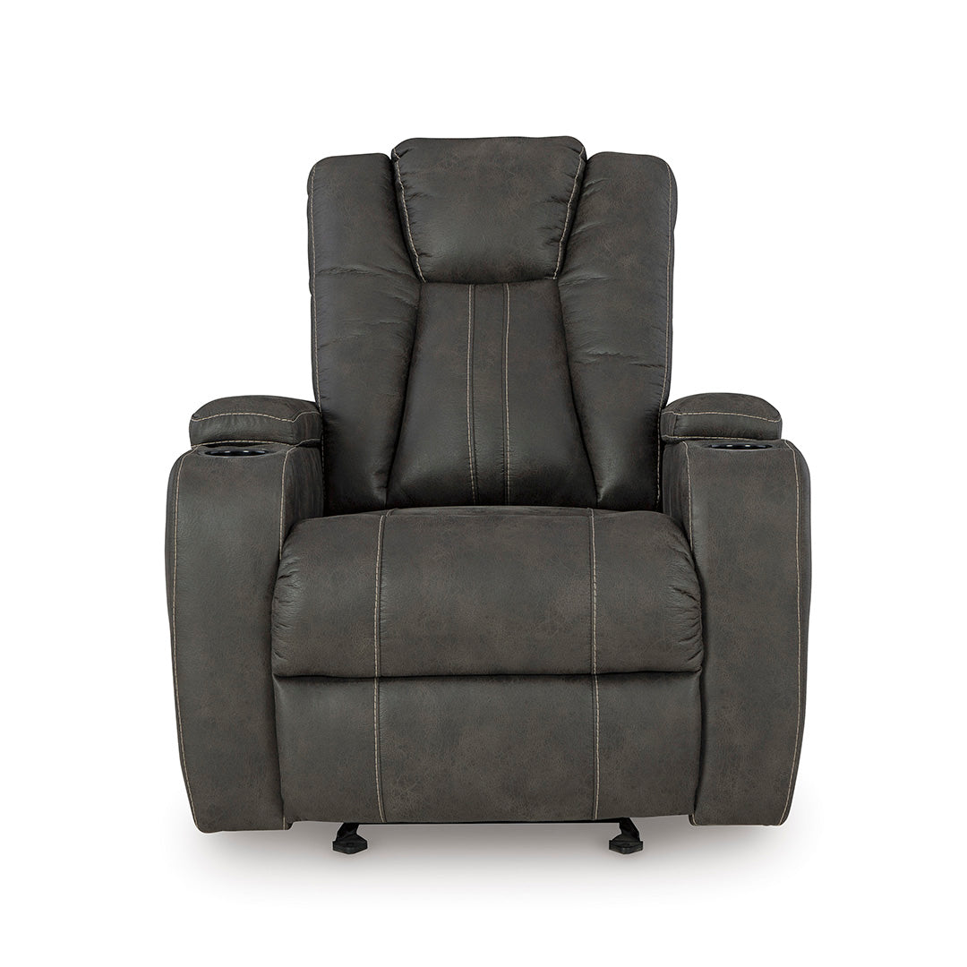 Batavia Manual Glider Recliner Chair - Comfortable Rocking & Reclining Living Room Chair for Nursery, Bedroom & Relaxation