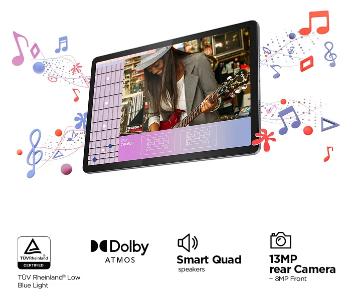 Lenovo Tab K11 11-inch WUXGA Touchscreen Tablet - MediaTek Helio G88 Processor, 4GB RAM, 64GB eMMC, Android OS | Perfect for Streaming, Gaming & Productivity (On Sale)