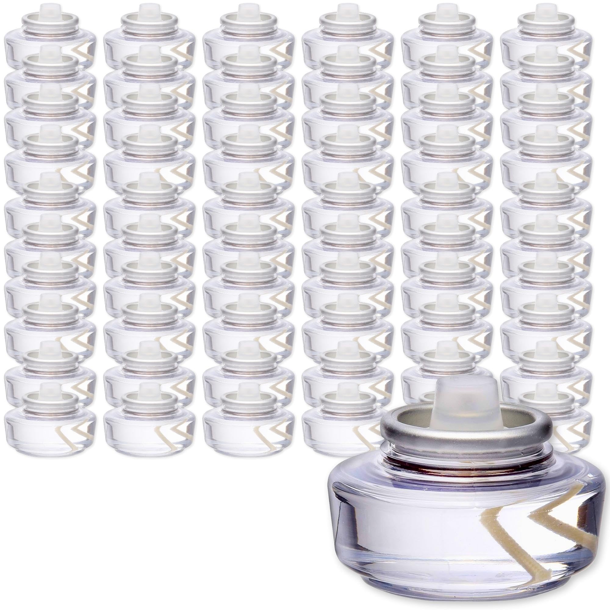 Hollowick 12-Hour Disposable Liquid Candles - 144 Pack for Home, Wedding, Party & Spa Decor - Long-Lasting Flameless Aroma Candles