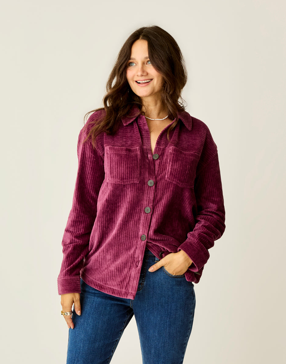 Hudson Stretch Cord Shacket Jacket for Men & Women | Comfortable & Stylish Outerwear | Perfect for Fall & Winter Layering | FINAL SALE