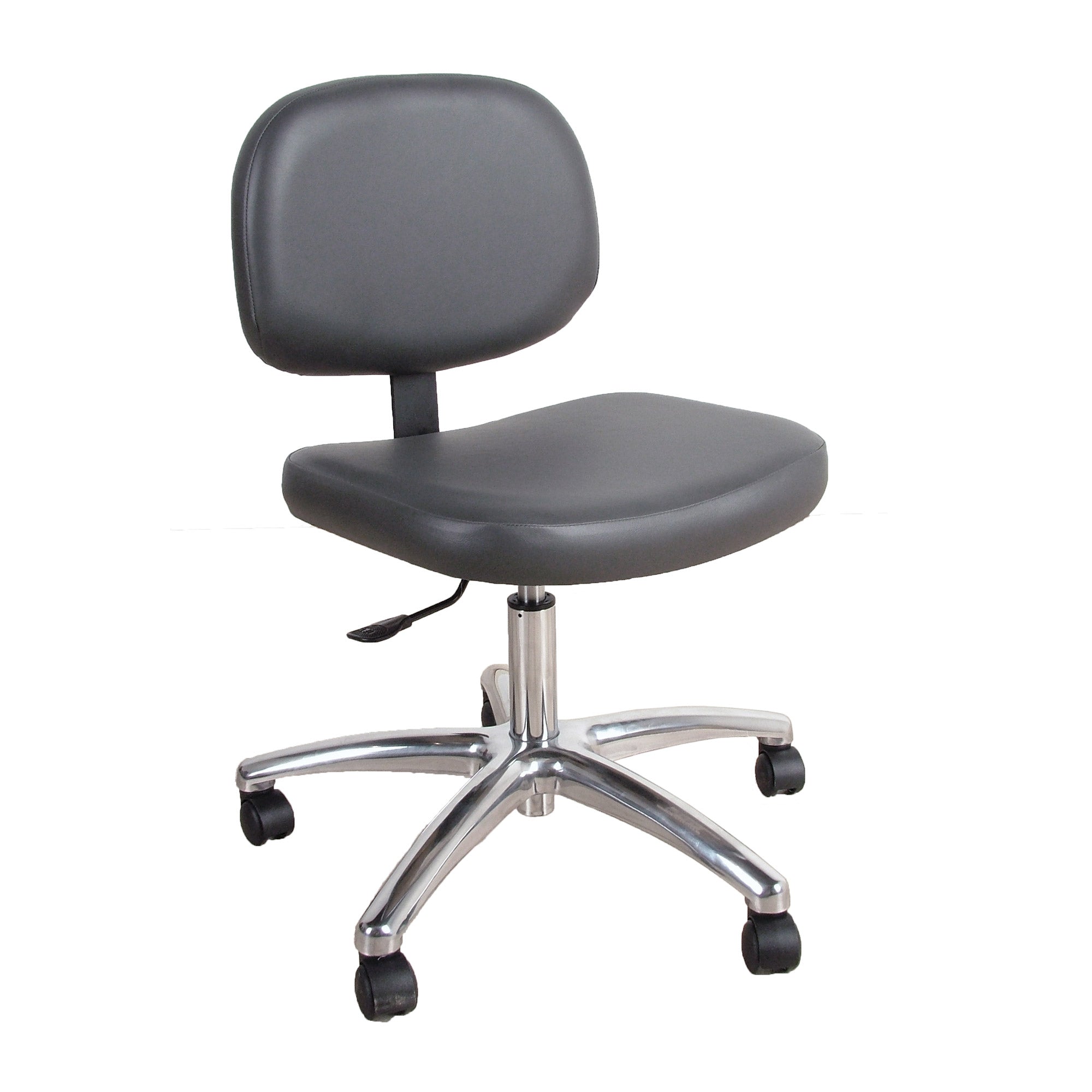 Premium Adjustable Manicure Stool for Salon & Home Use - Ergonomic Pedicure Chair with Wheels & Footrest - Perfect for Nail Technicians & DIY Manicures at Home