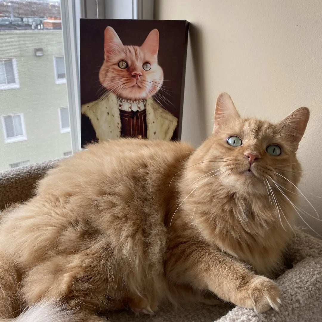 Custom Pet Canvas Portrait - Personalized Pet Art for Dogs & Cats - Perfect for Home Decor & Gifts