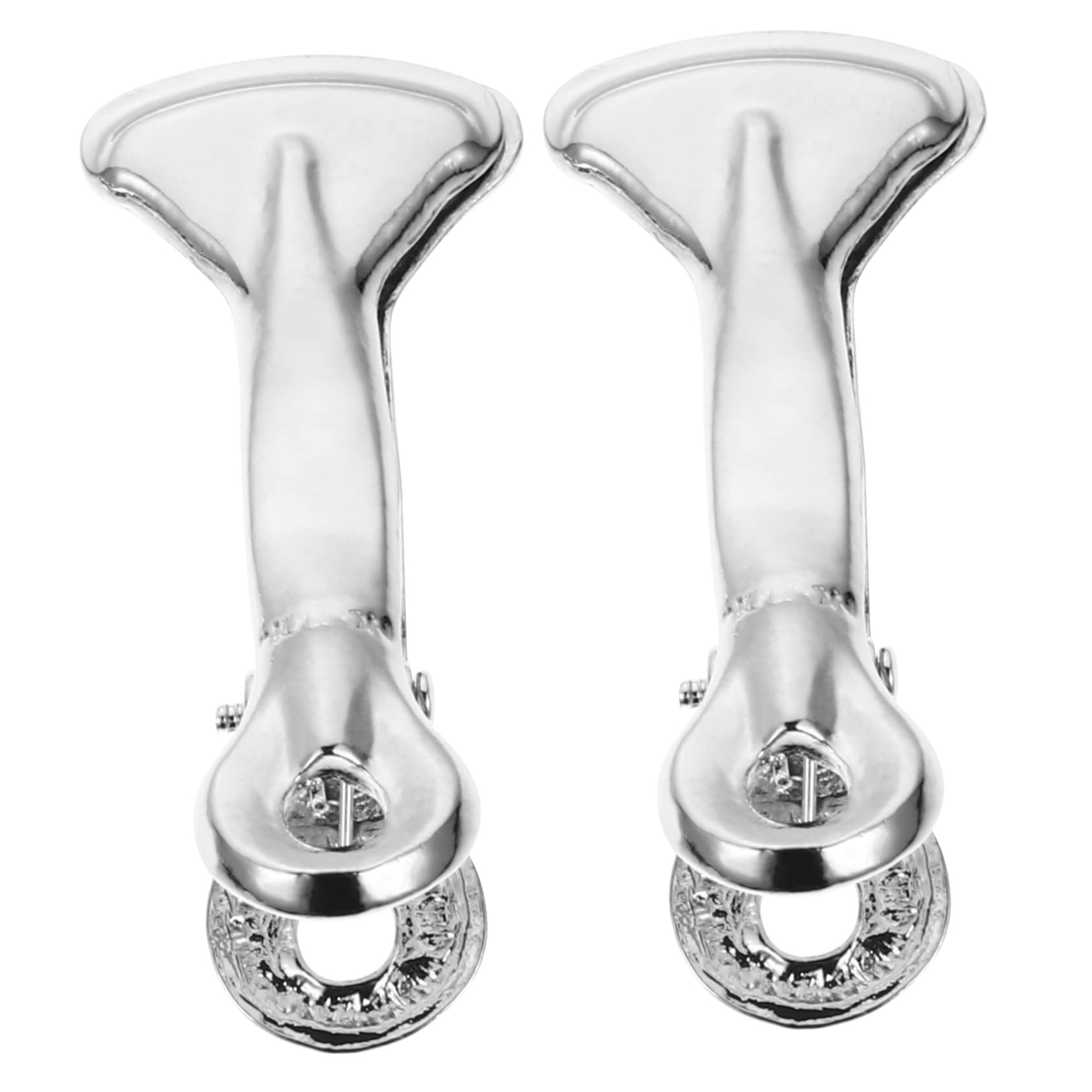 minkissy Small Bone Hair Clips - 1 Pair Mini Metal Barrettes for Girls, Non-Slip Teeth Hairpins, Alloy Decorative Side Hair Clips | Perfect for School, Parties & Everyday Hairstyles