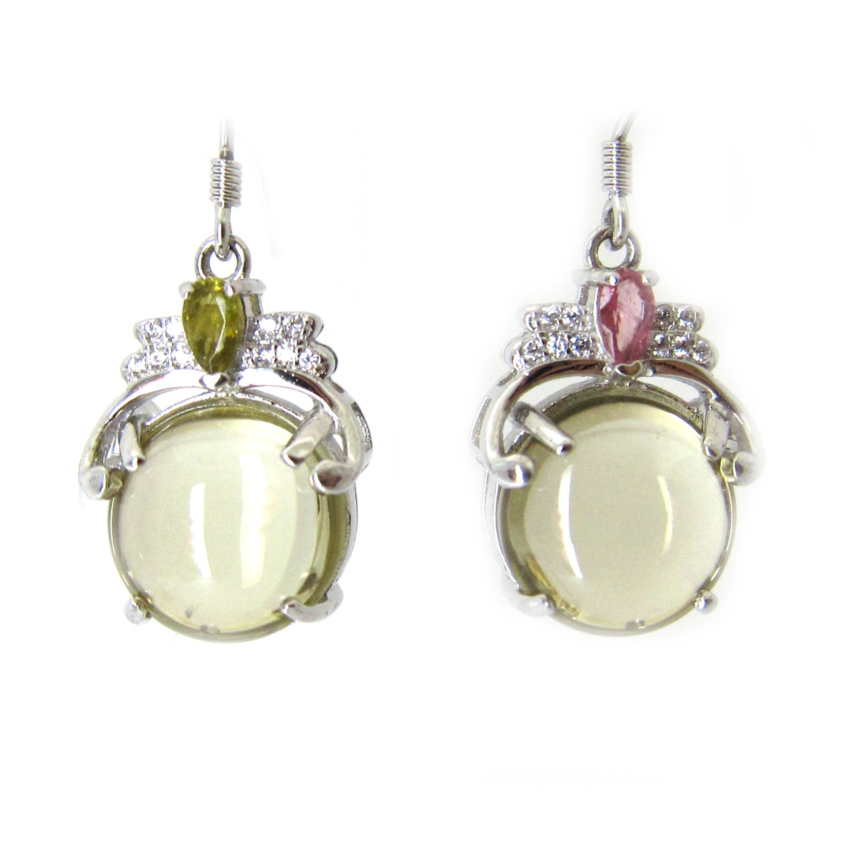 925 Sterling Silver Citrine Dangle Earrings with Hook Clasps - Elegant Jewelry for Women, Perfect for Parties, Weddings & Everyday Wear