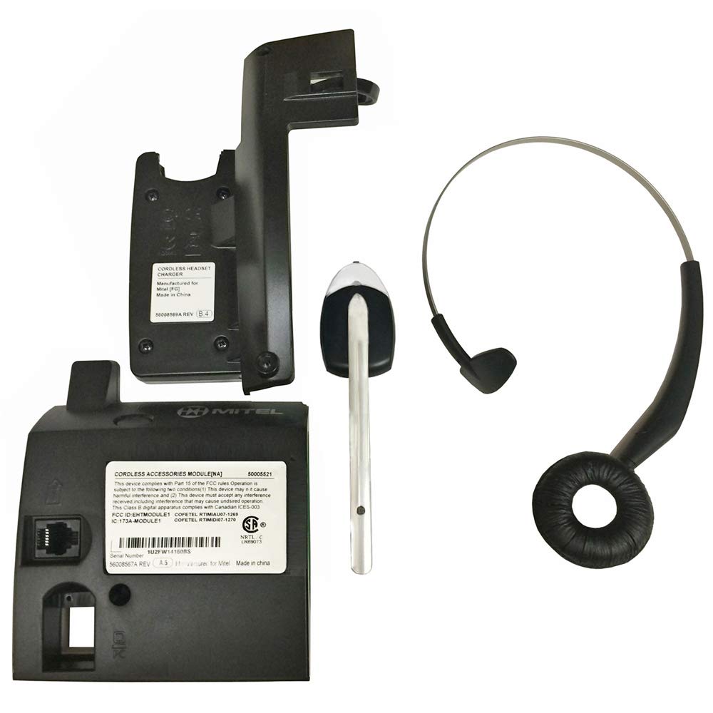 Renewed DECT Cordless Headset with Accessories Module (50005712) - Wireless Office Headset for Clear Calls, Comfortable All-Day Use - Perfect for Call Centers, Remote Work & Business Communications