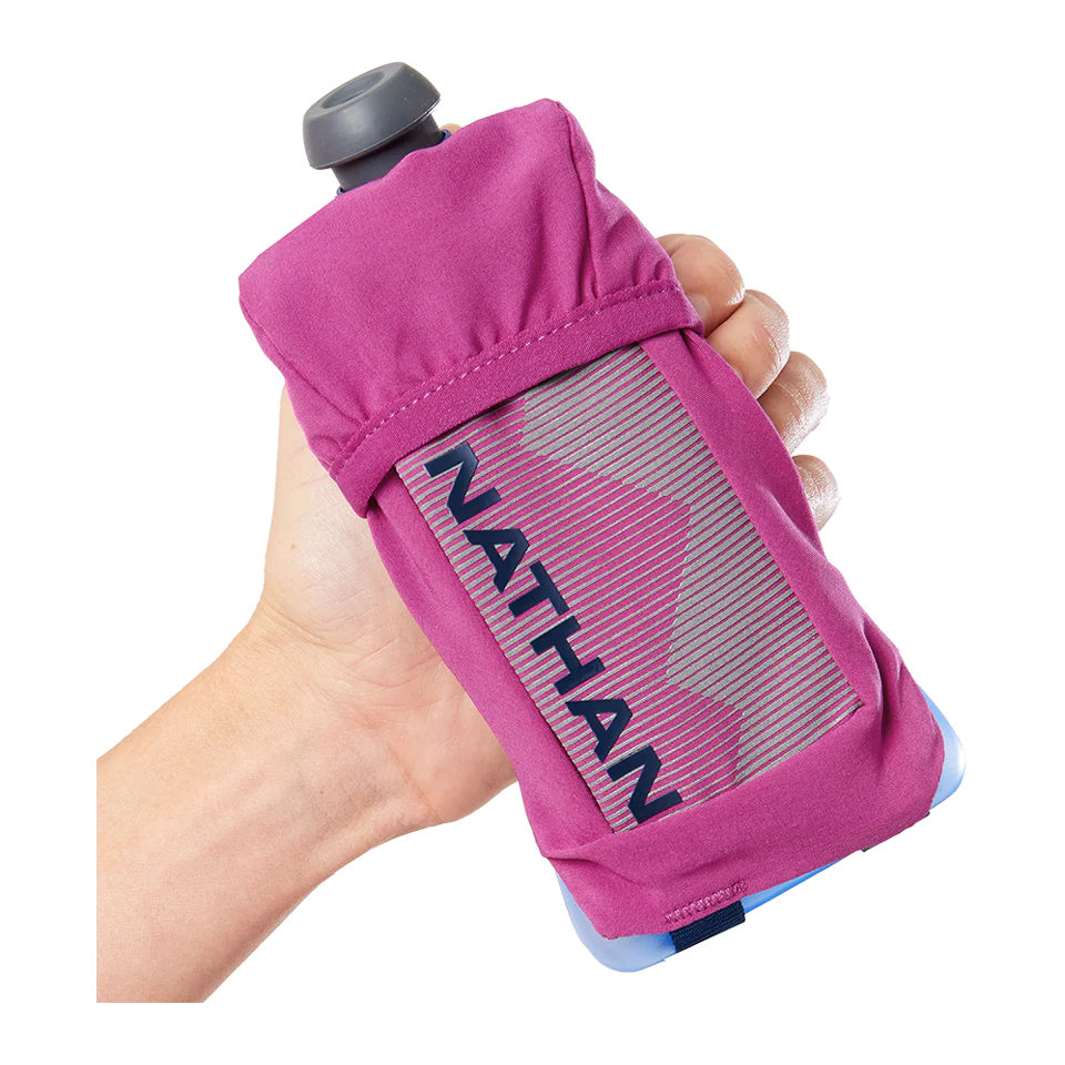 Nathan QuickSqueeze Handheld Water Bottle - BPA Free, Leak Proof, Lightweight & Portable Sports Water Bottle for Running, Cycling, Hiking & Outdoor Activities