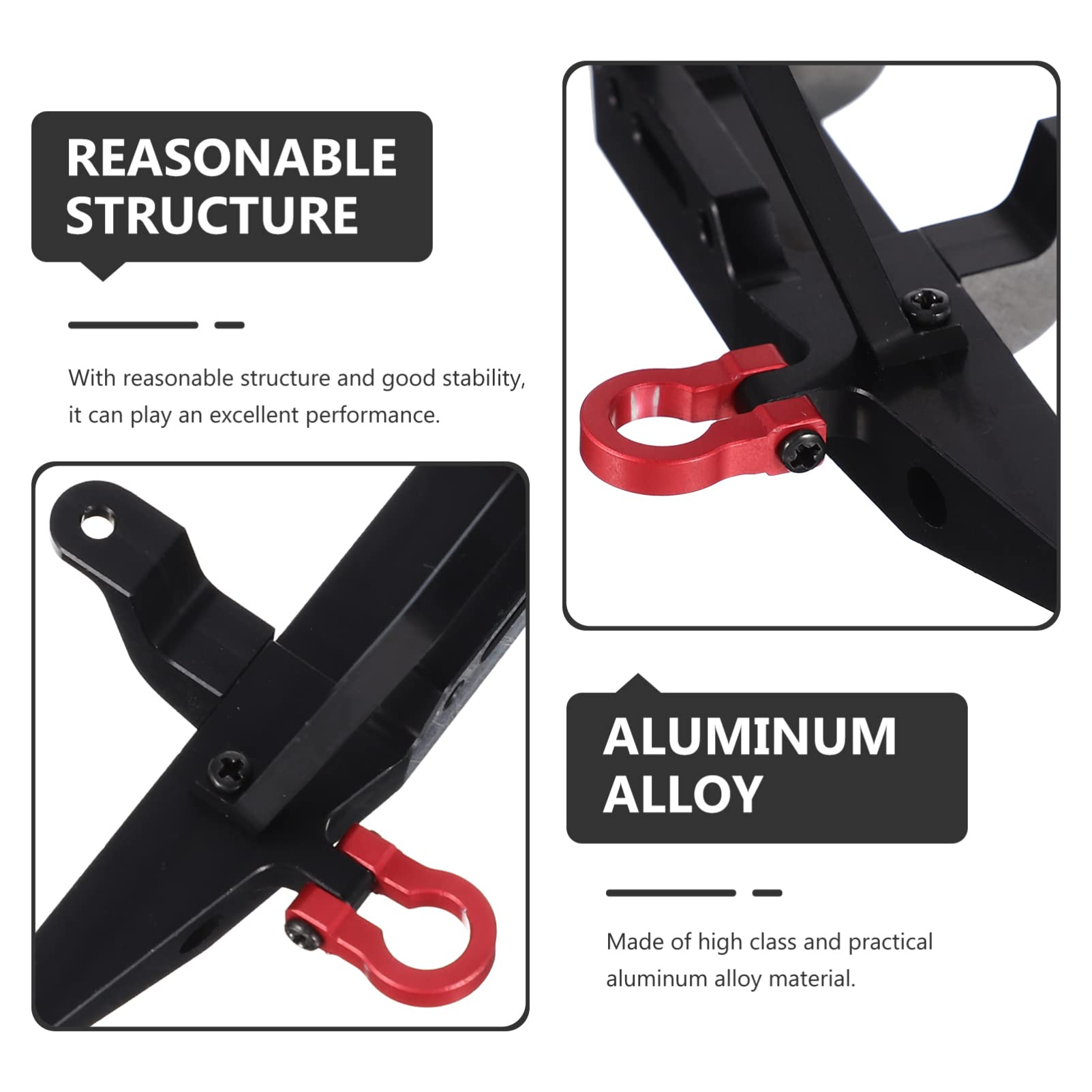 iBasenice D90 Front Guard Bar - Heavy Duty Aluminum Alloy RC Car Bumper for Traxxas D90, Adjustable & Durable Off-Road Protection - Perfect for Crawling, Rock Racing & Trail Adventures