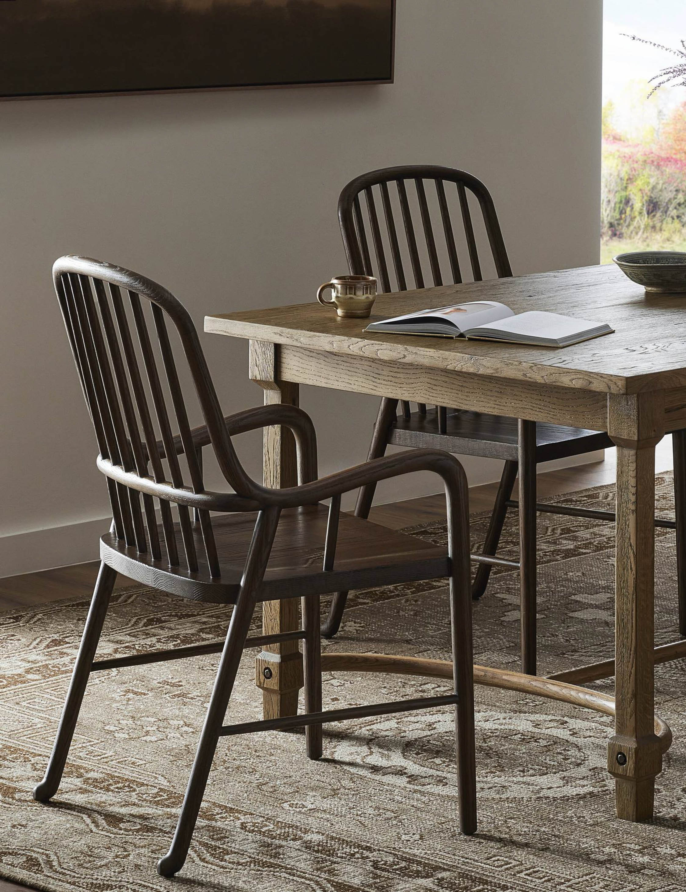 Brenna Dining Chair by Amber Lewis x Four Hands - Modern Upholstered Dining Chair for Kitchen, Dining Room & Home Decor | Perfect for Entertaining & Everyday Use