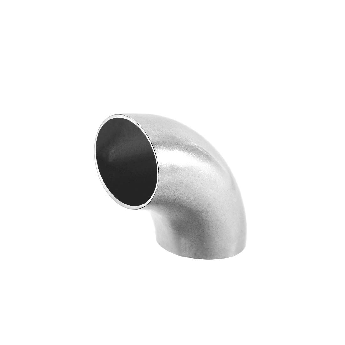 304 Stainless Steel 1-inch OD Long Radius 90 Degree Elbow Pipe Fitting - 1mm Thick Butt-Weld for Plumbing, HVAC, and Industrial Piping Systems