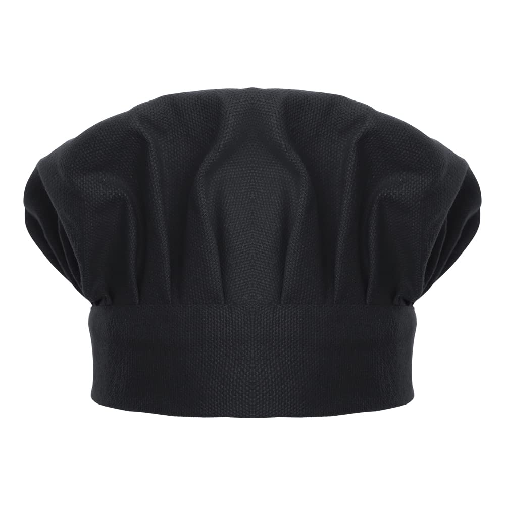 TOPTIE Adjustable Chef Hat for Kids & Adults - Cotton Elastic Kitchen Cooking Baking Hat for Professional Chefs & Home Cooks | Perfect for Restaurants, Culinary Classes & Baking at Home