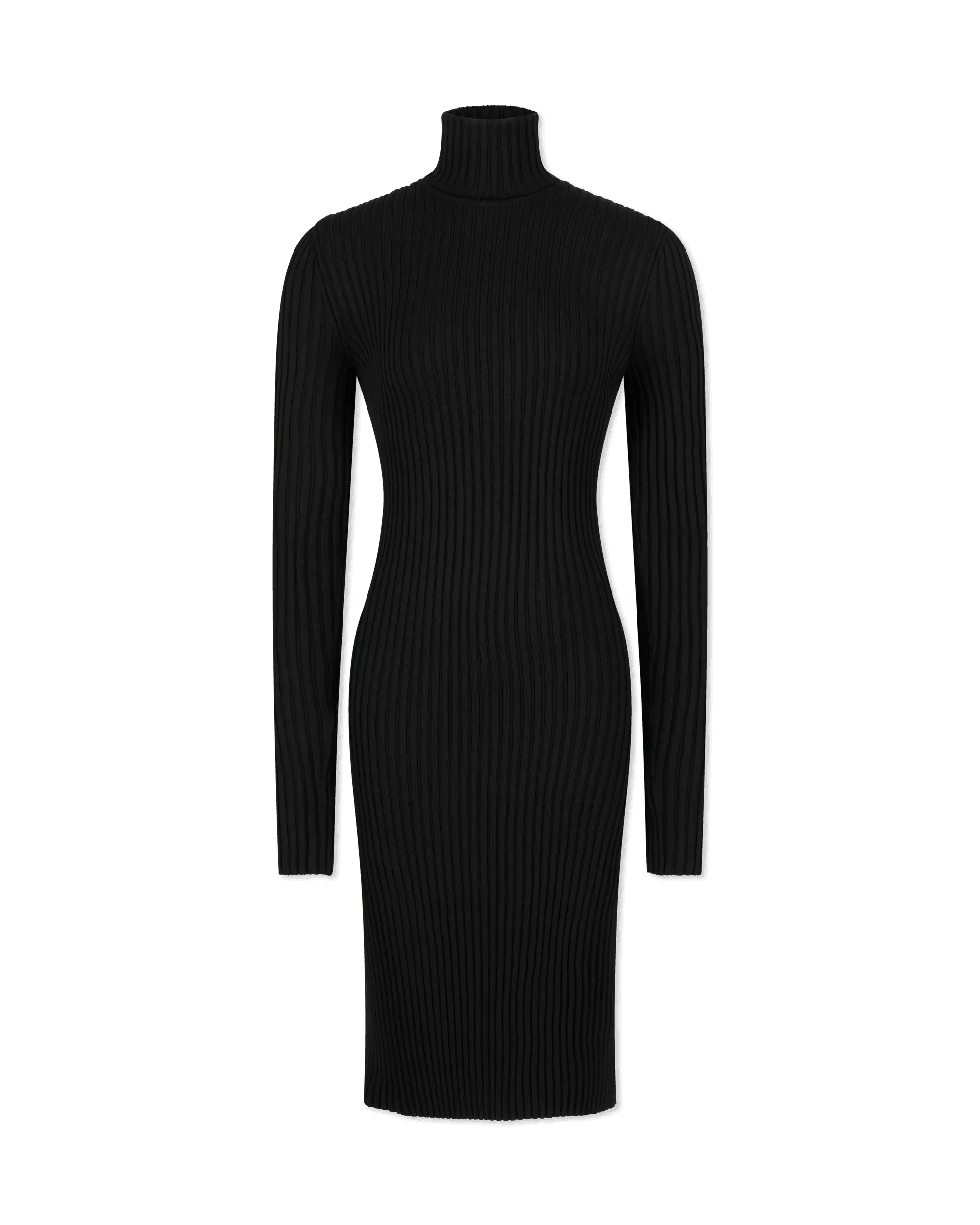 Merino Wool Ribbed Dress for Women - Soft & Stretchy Knit Dress for Fall & Winter - Perfect for Office, Casual Wear & Travel