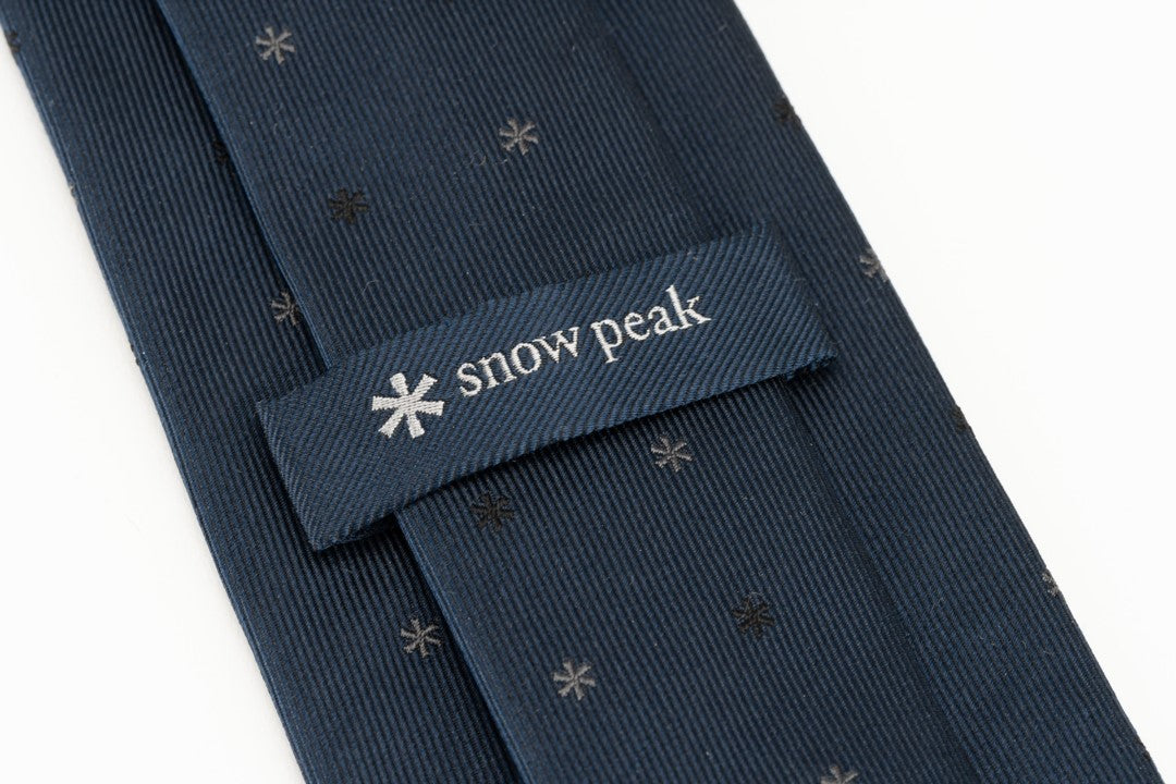 Snow Peak Asterisk Tie - Navy Blue Men's Necktie for Business & Formal Occasions - Perfect for Weddings, Interviews & Office Wear