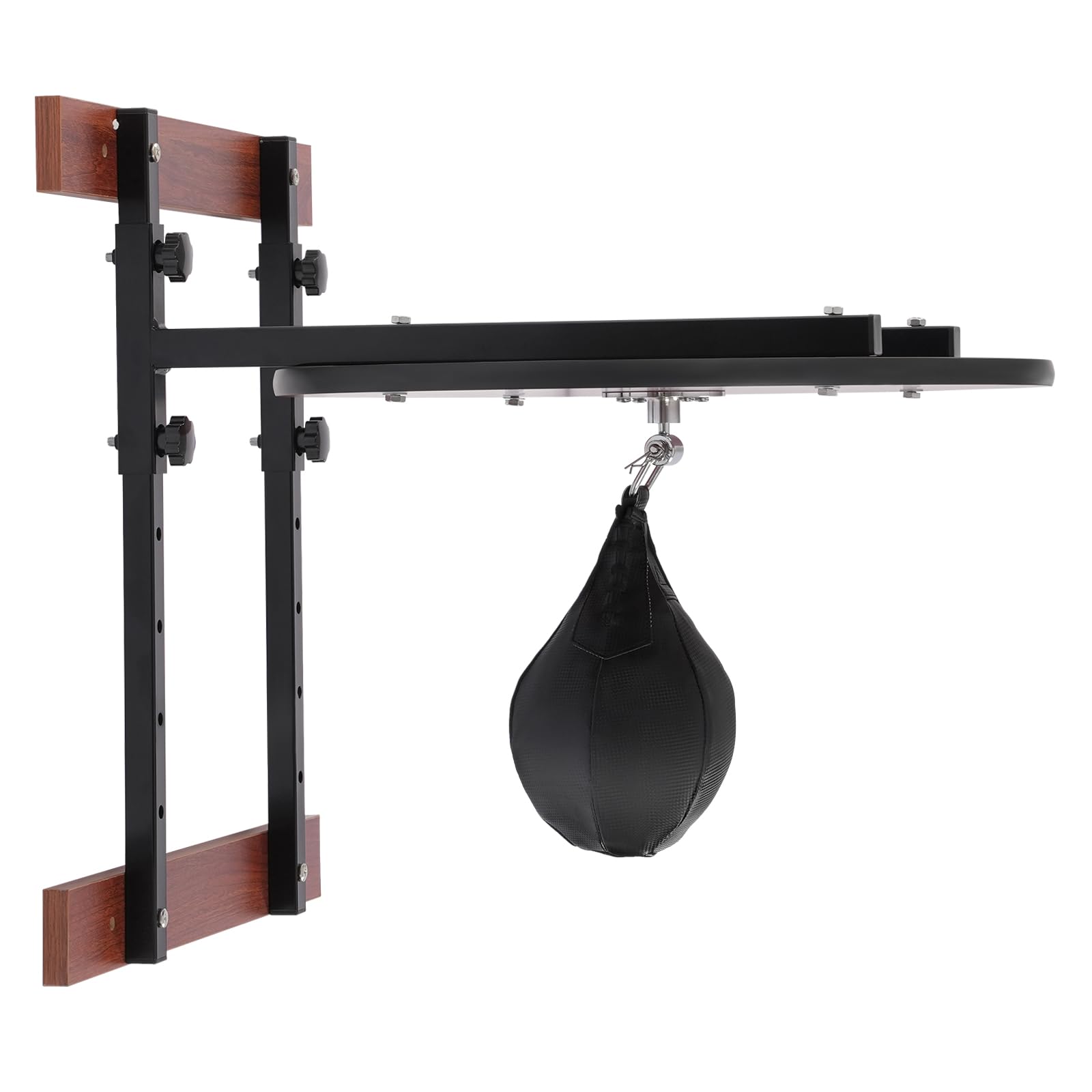 Adjustable Height Speed Bag Platform Kit - 360° Rotatable Wall Mounted Boxing Training Equipment for Home Gym & Boxing Practice | Perfect for Boxing Training, Cardio Workout & Martial Arts Practice
