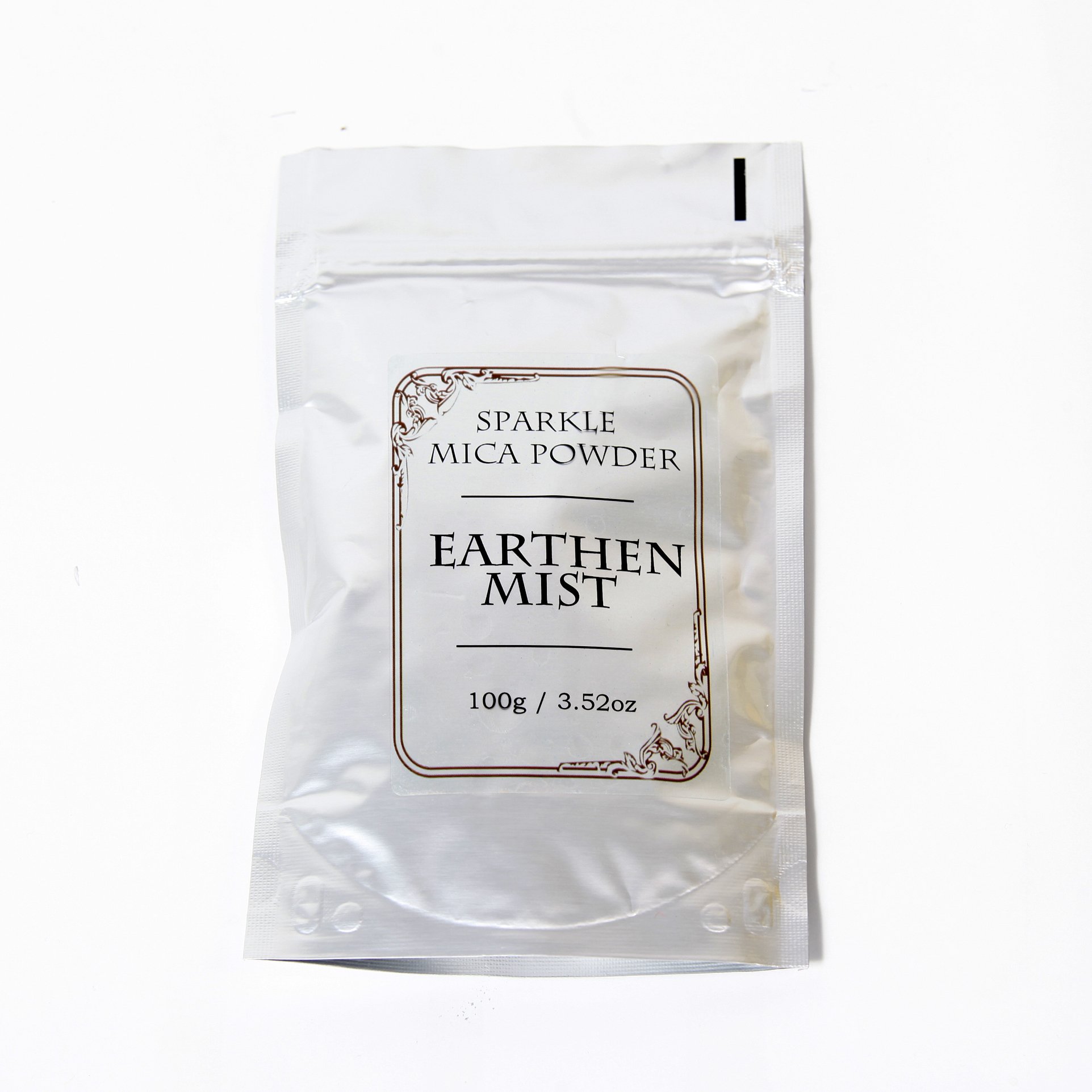 Earthen Mist Sparkle Mica Powder - 100g Natural Mineral Pigment for DIY Soap Making, Candle Crafting & Cosmetic Formulation | Vegan, Cruelty-Free Makeup & Art Supplies