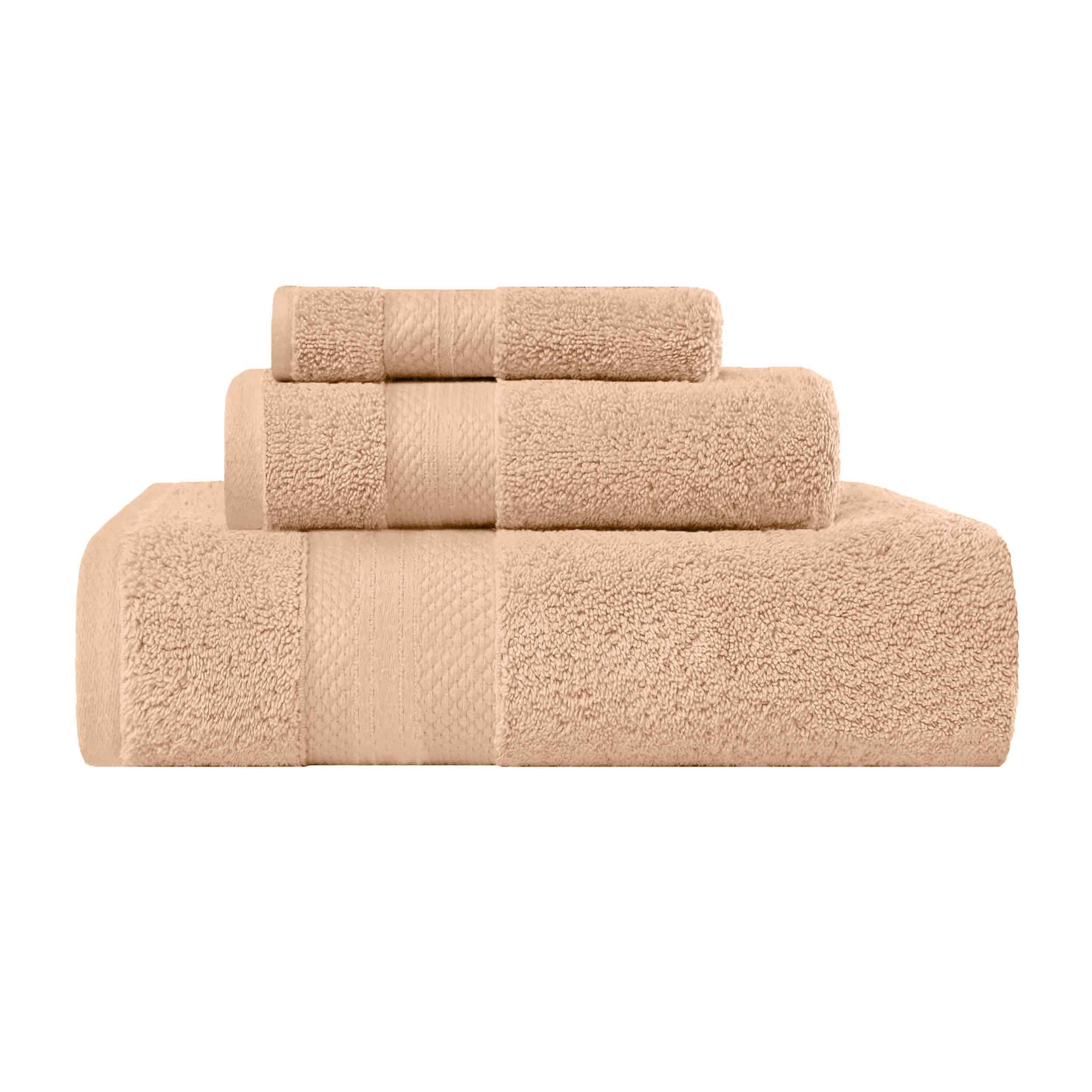Premium Turkish Cotton 3-Piece Ultra Plush Bath Towel Set - Highly Absorbent, Soft & Luxurious for Spa, Bathroom & Beach Use