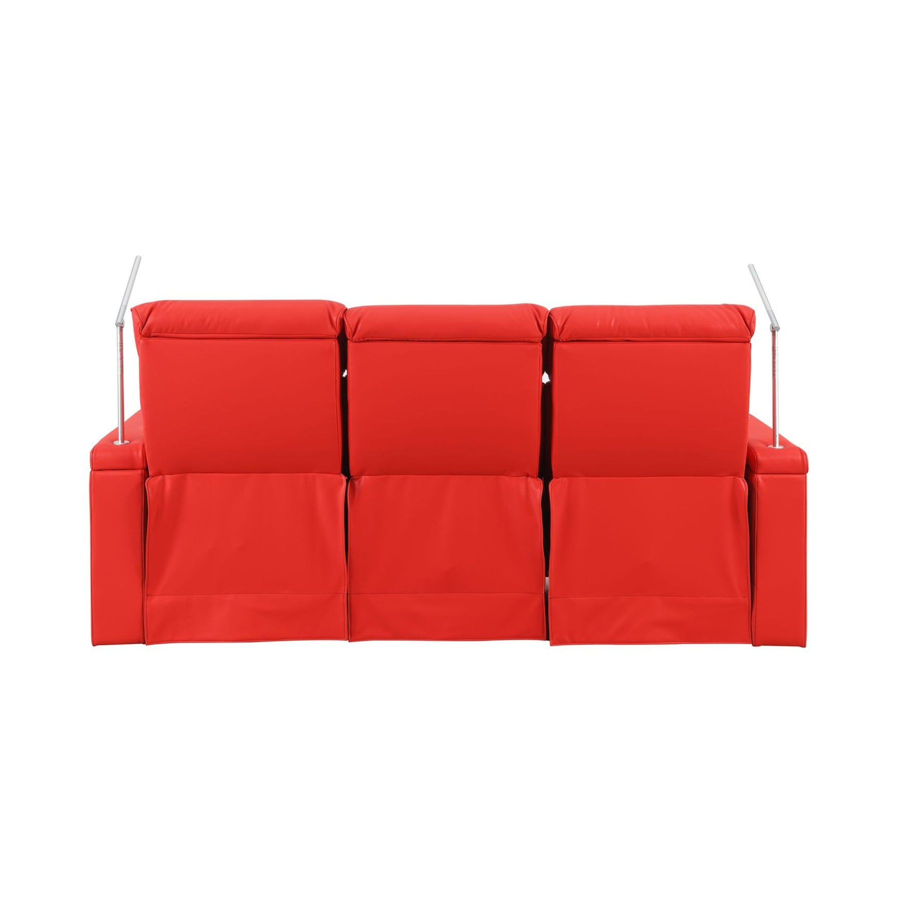RowOne Triple Recliners - 3-Seater Power Reclining Sofa with USB Chargers, Cup Holders & Lumbar Support | Perfect for Living Room, Home Theater & Family Movie Nights